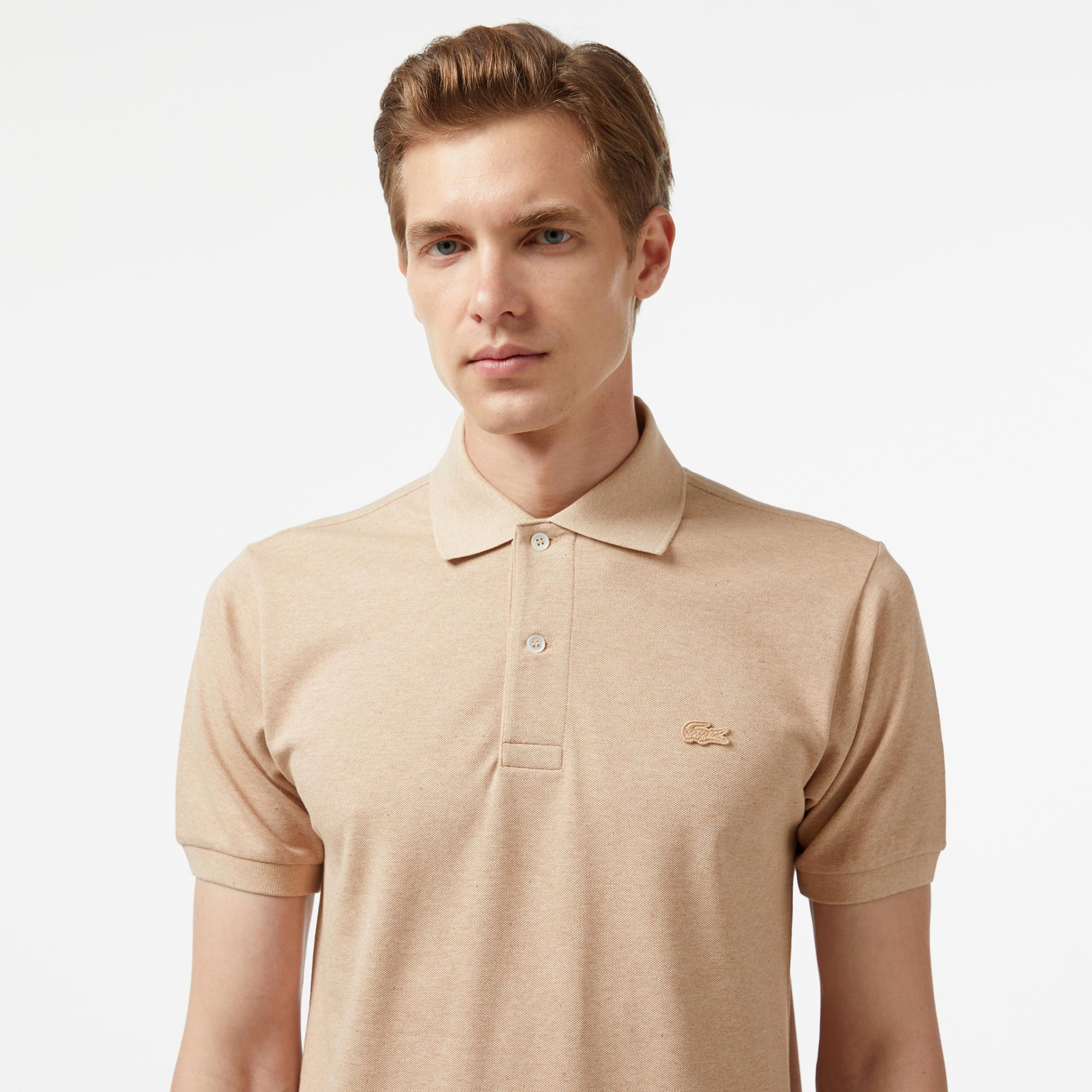 Erkek Classic Fit Bej Polo