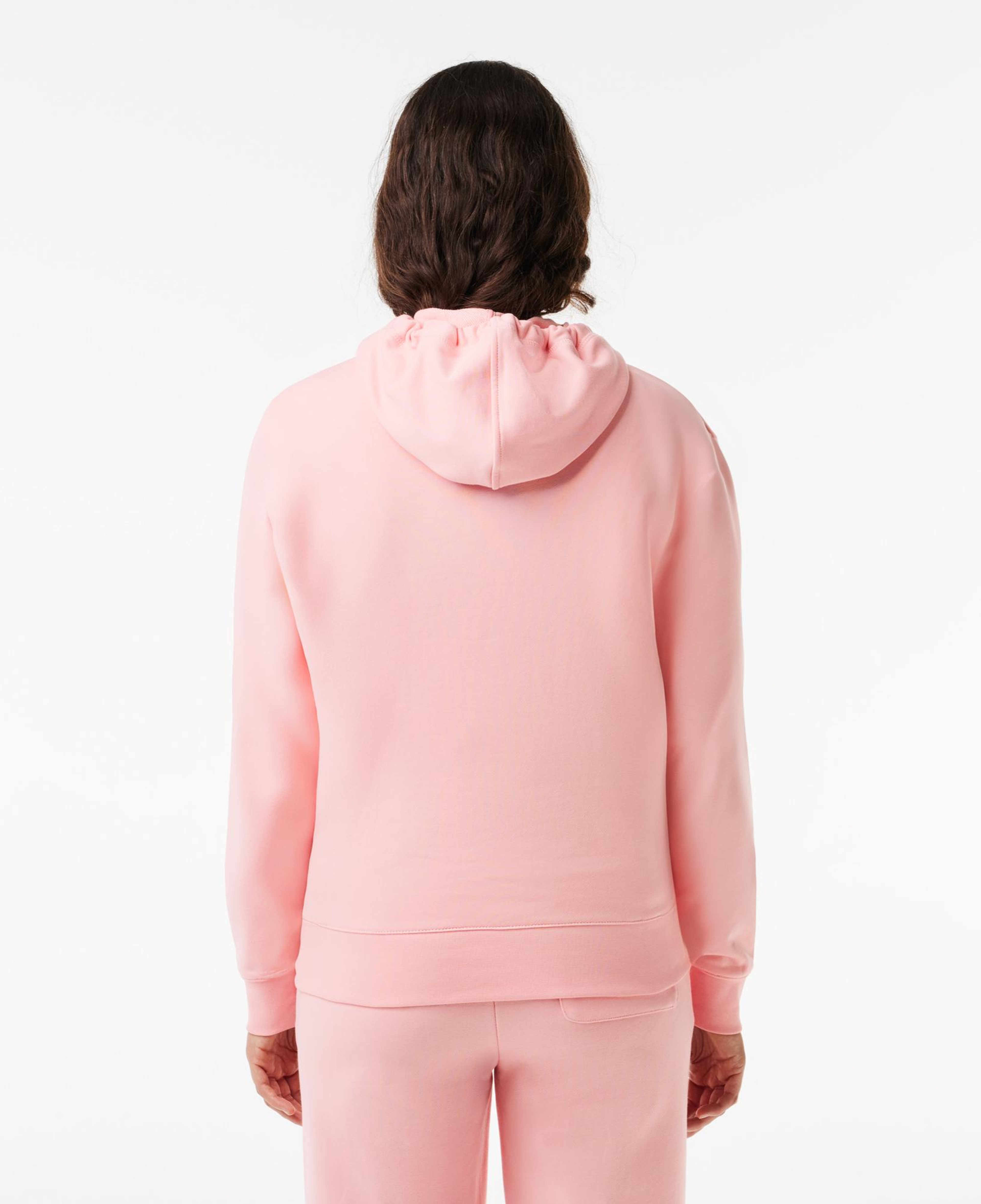 Kadın Polo Yaka Pembe Sweatshirt