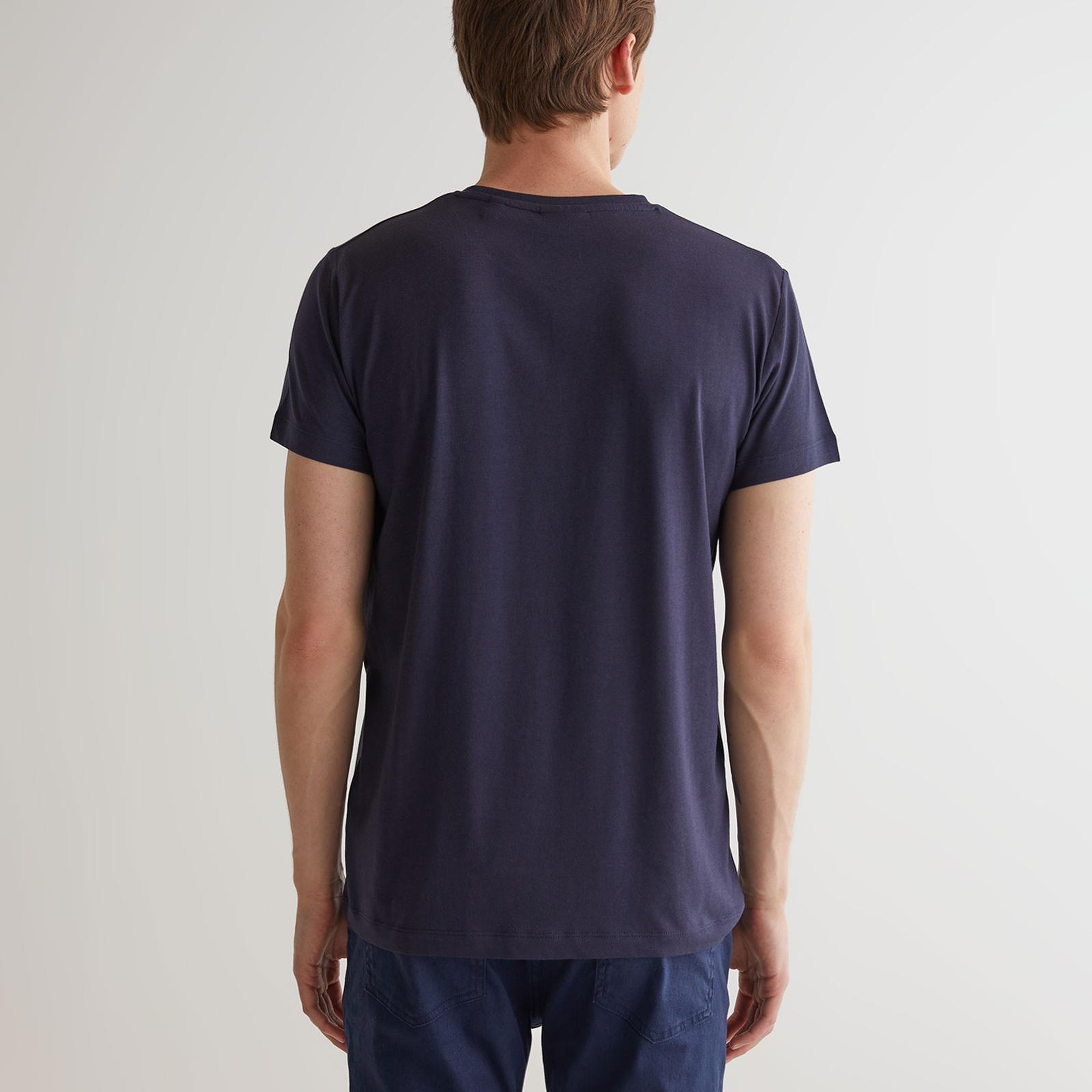 GANT Erkek Lacivert Regular Fit T-Shirt