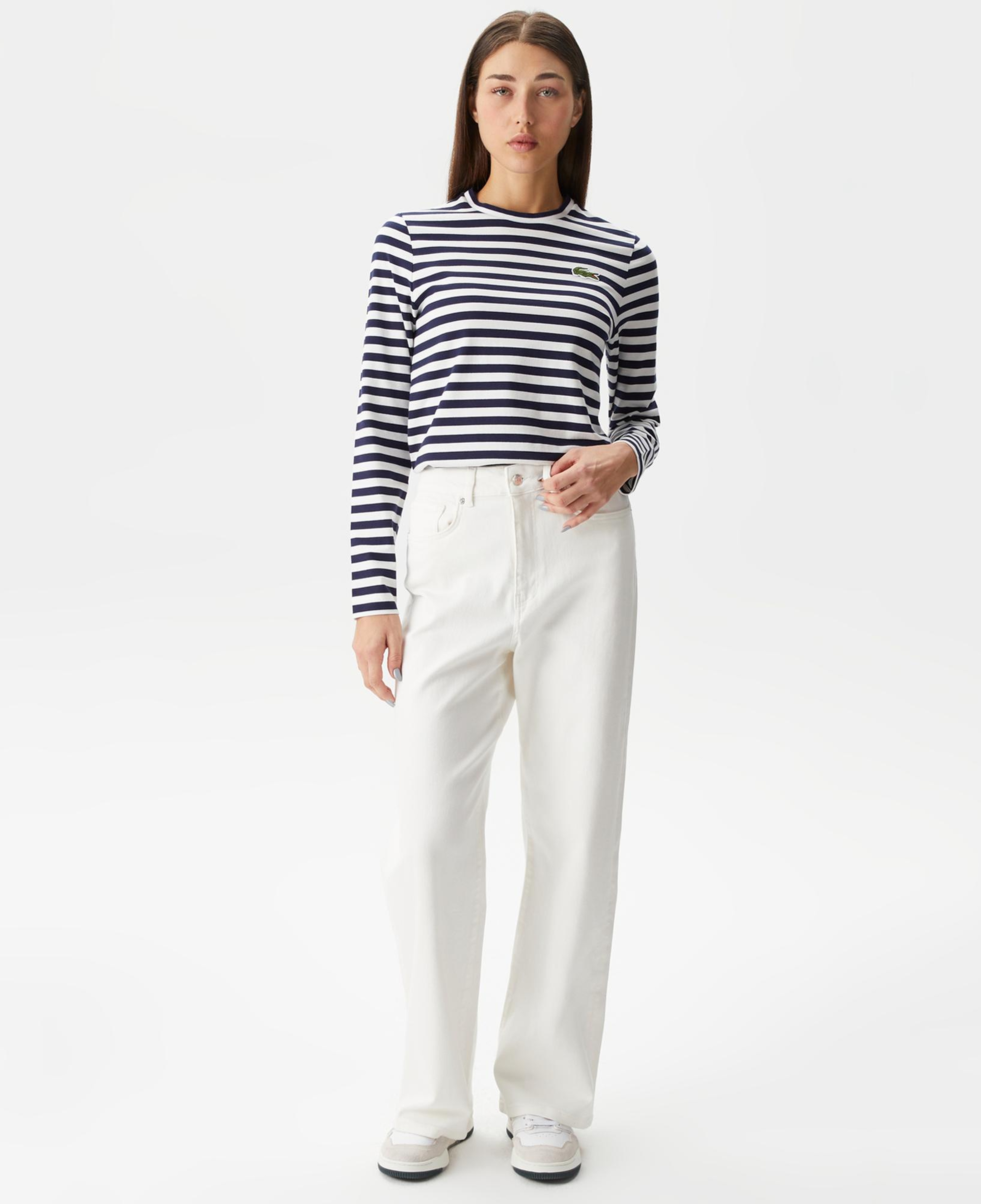 Kadın Loose Fit Beyaz Jean Pantolon