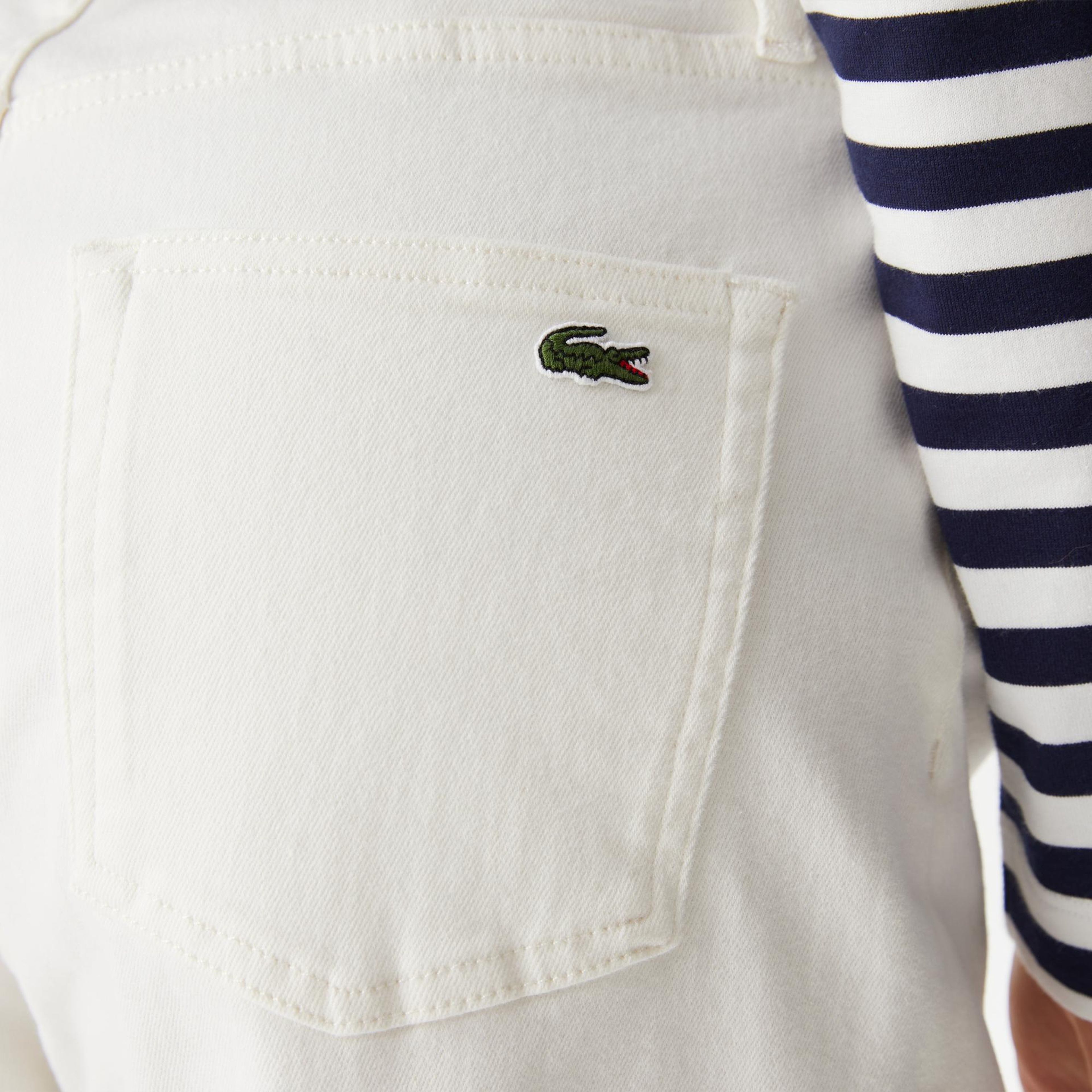 Kadın Loose Fit Beyaz Jean Pantolon