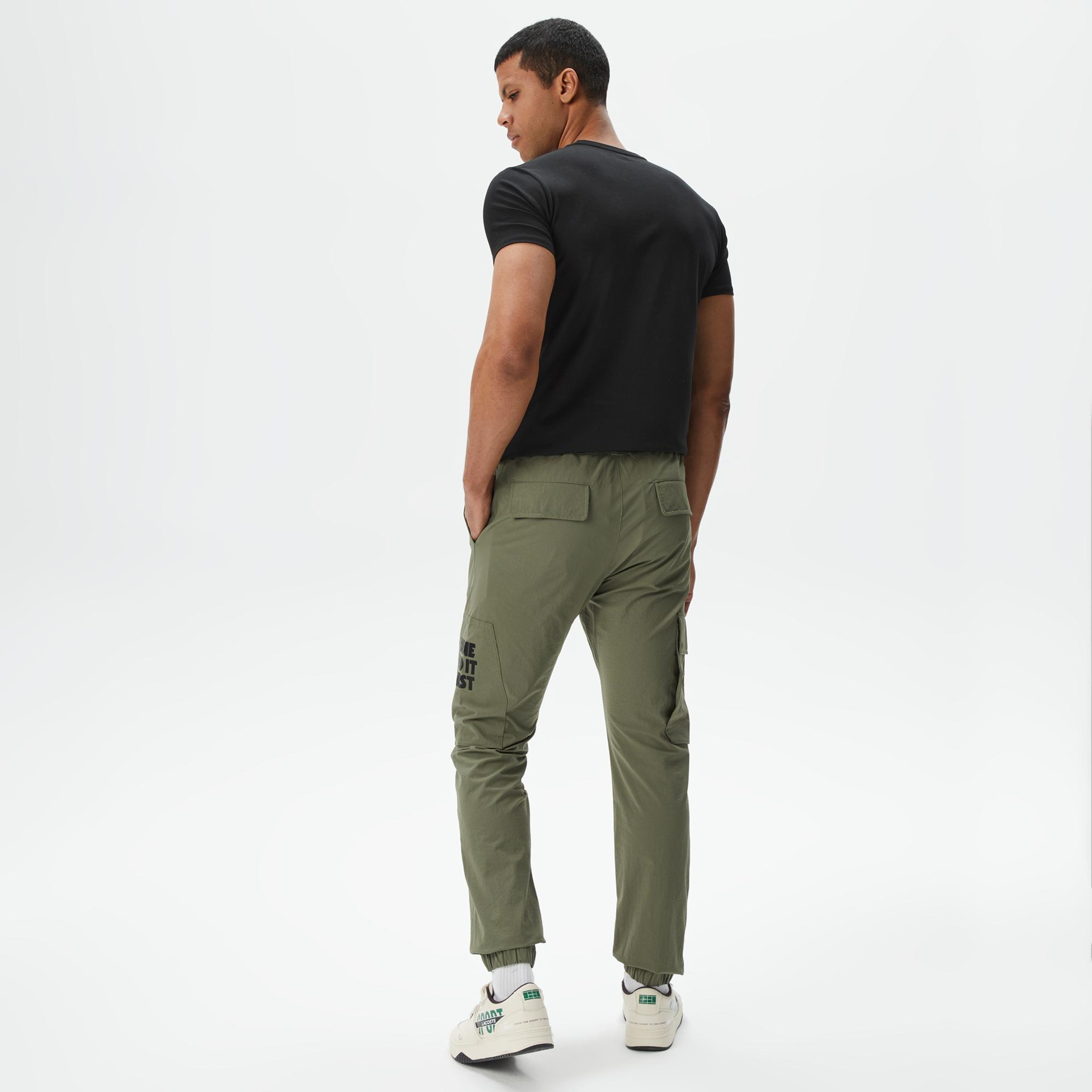 Erkek Relaxed Fit Haki Pantolon