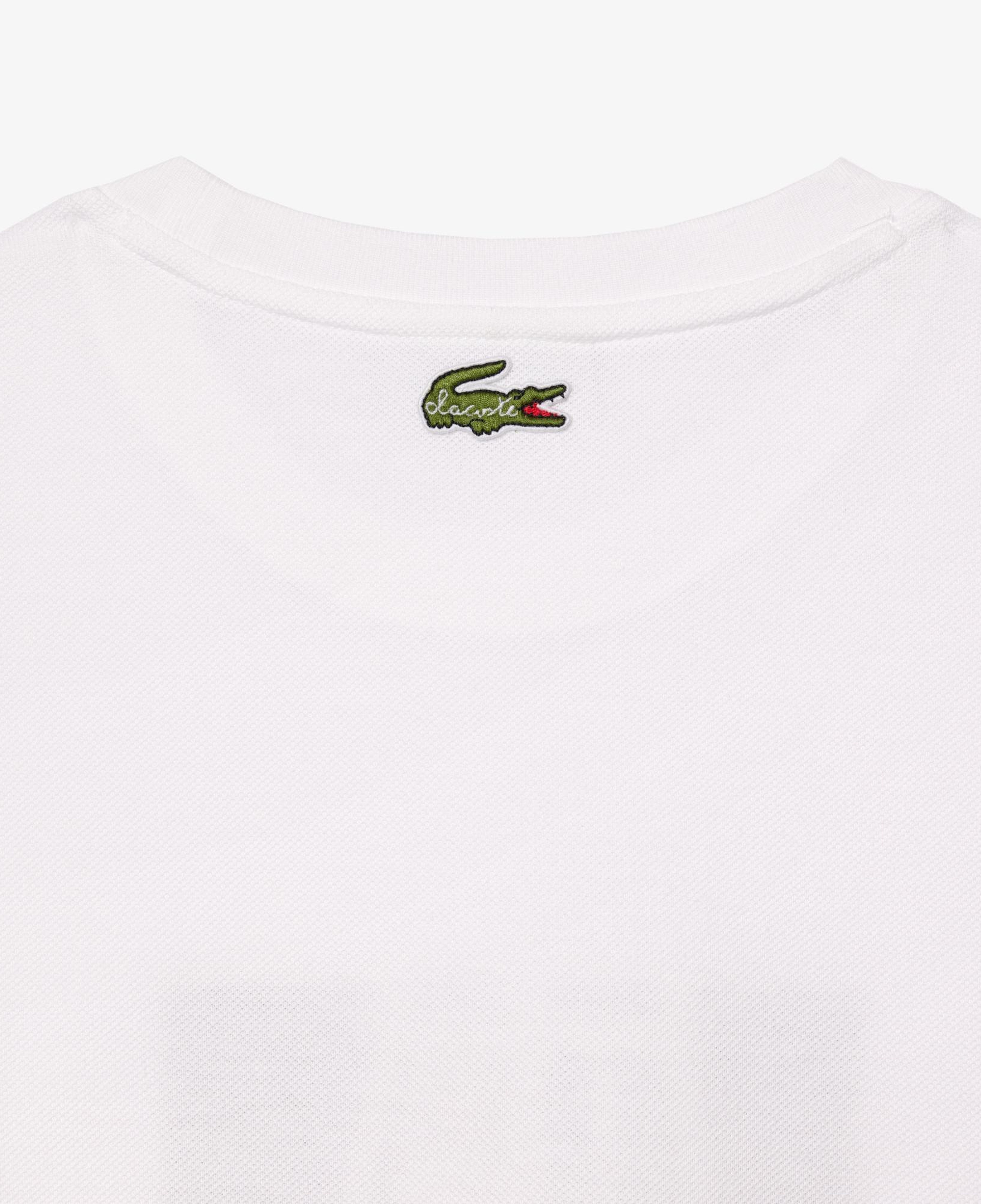 Kadın Bisiklet Yaka Baskılı Beyaz T-Shirt