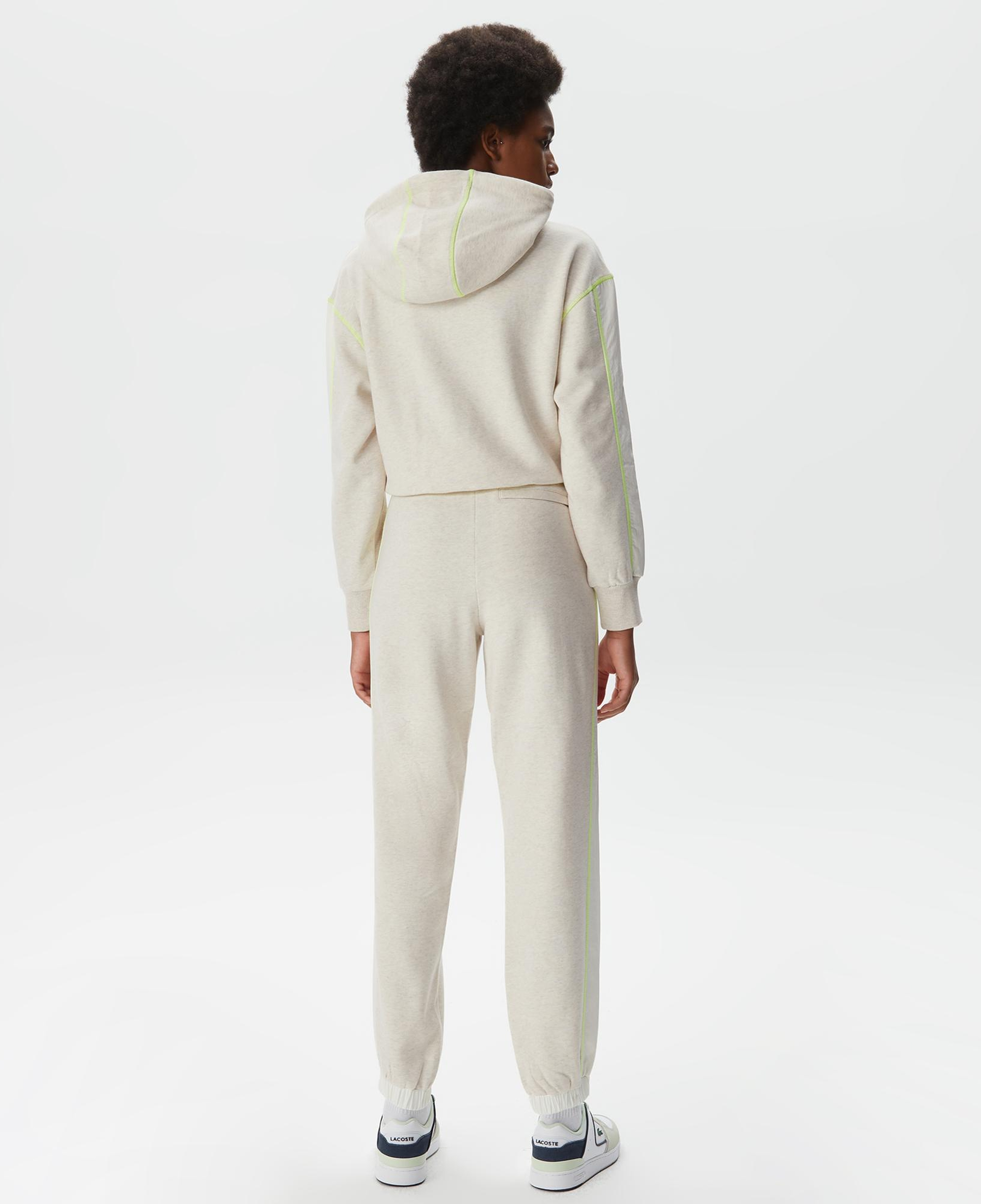 Kadın Jogger Desenli Beyaz Eşofman Altı