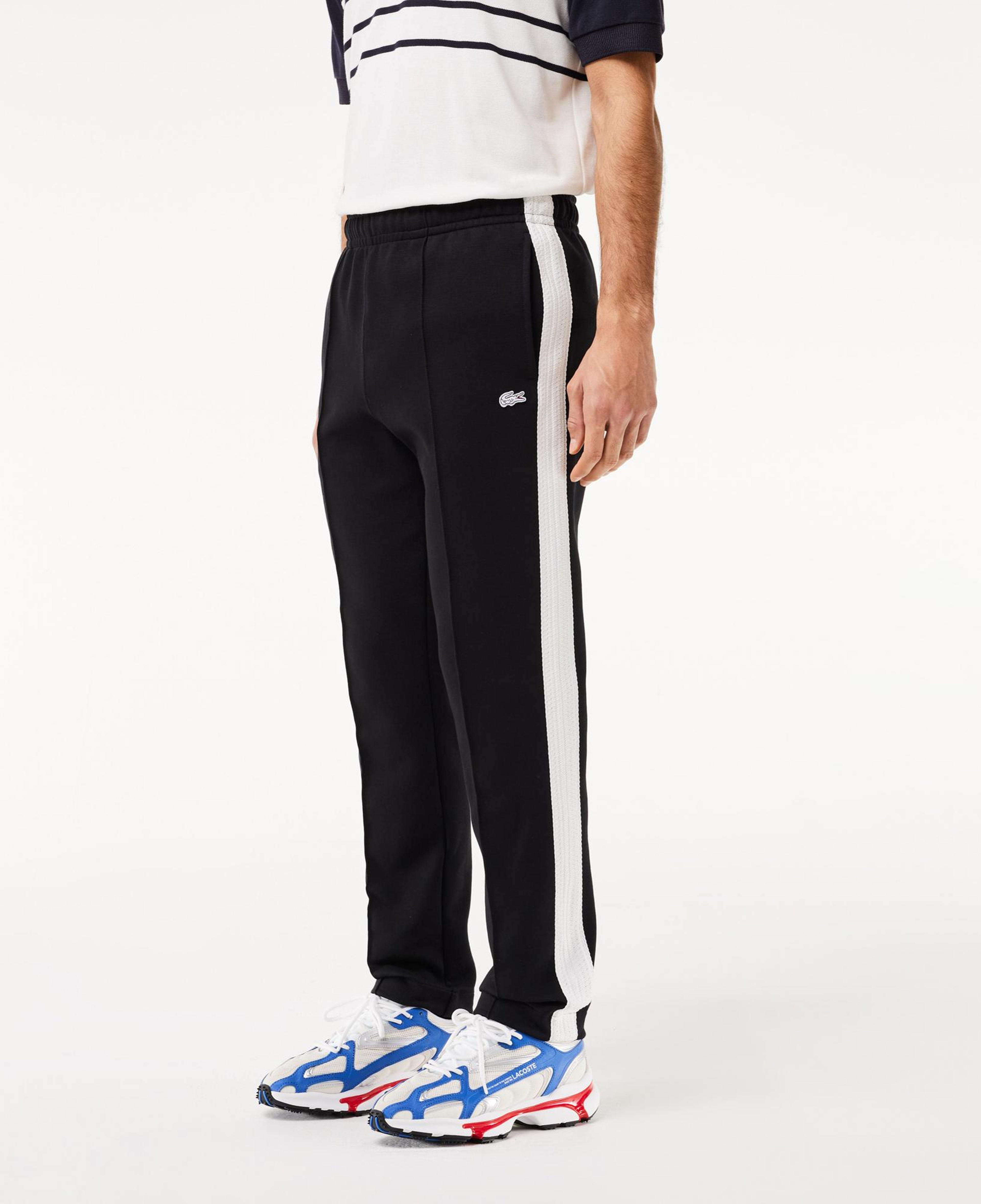 Erkek Regular Fit Renk Bloklu Siyah Eşofman Altı