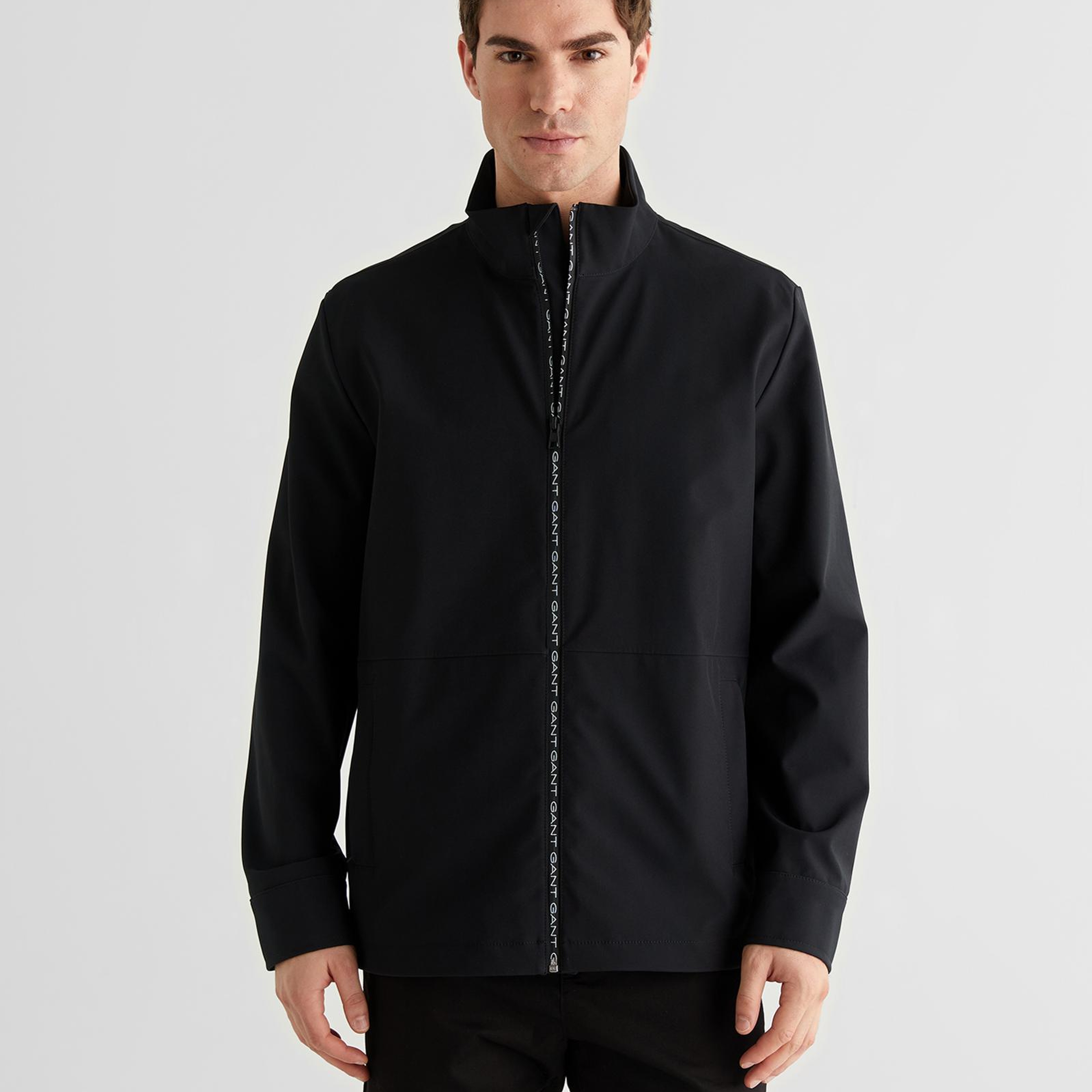 GANT Erkek Siyah Dik Yaka Ceket