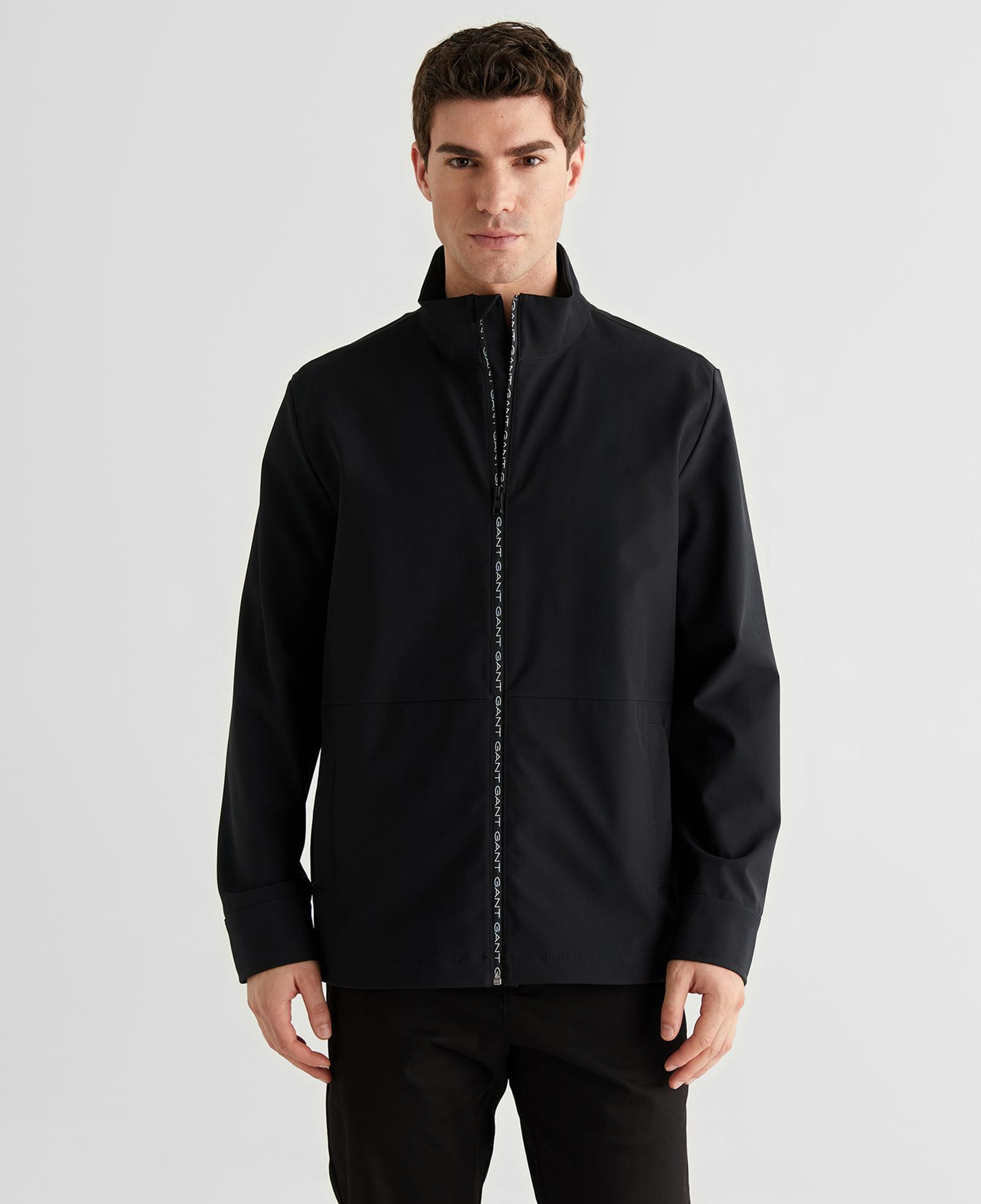 GANT Erkek Siyah Dik Yaka Ceket