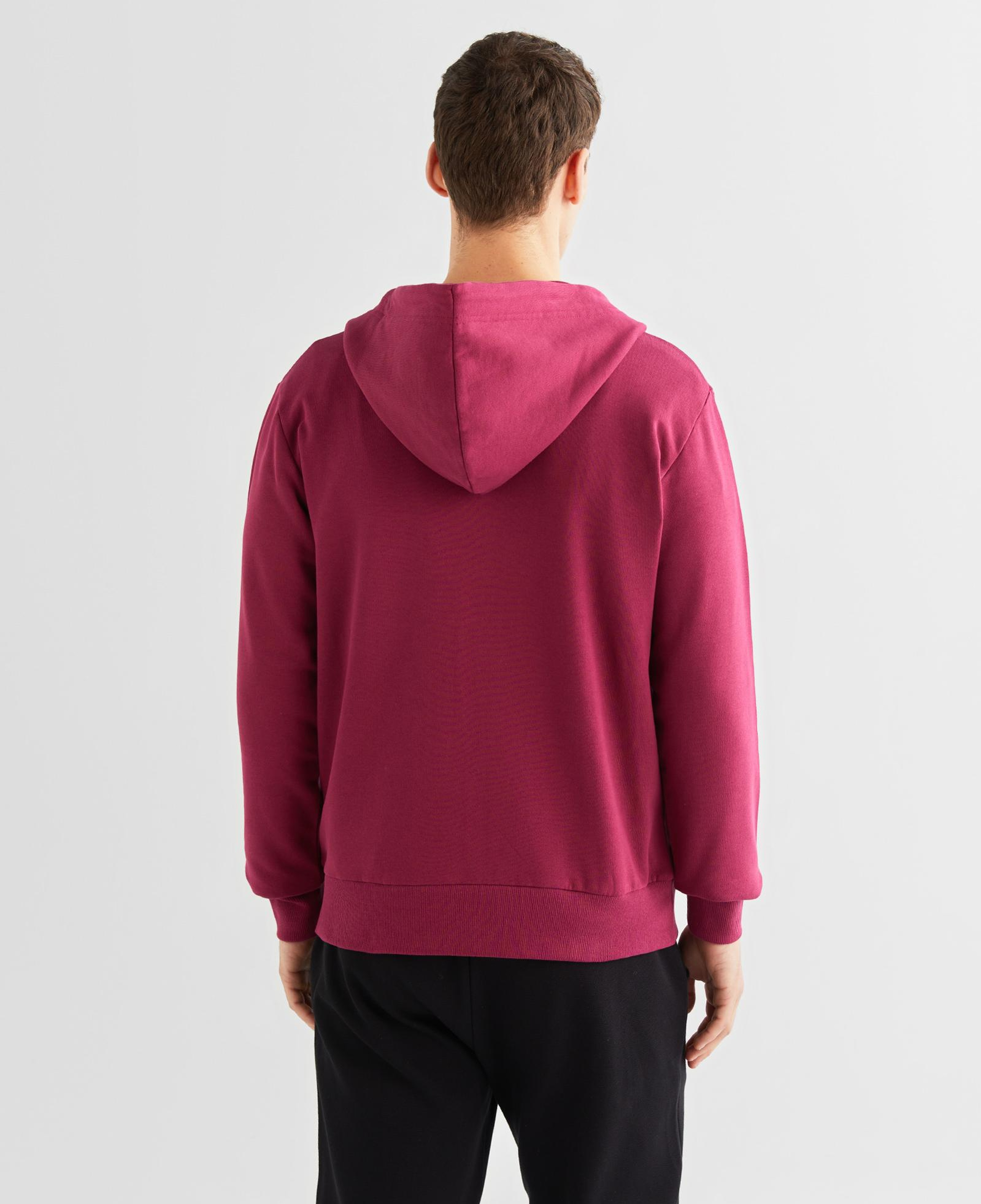 GANT Erkek Bordo Regular Fit Kapüşonlu Logolu Sweatshirt