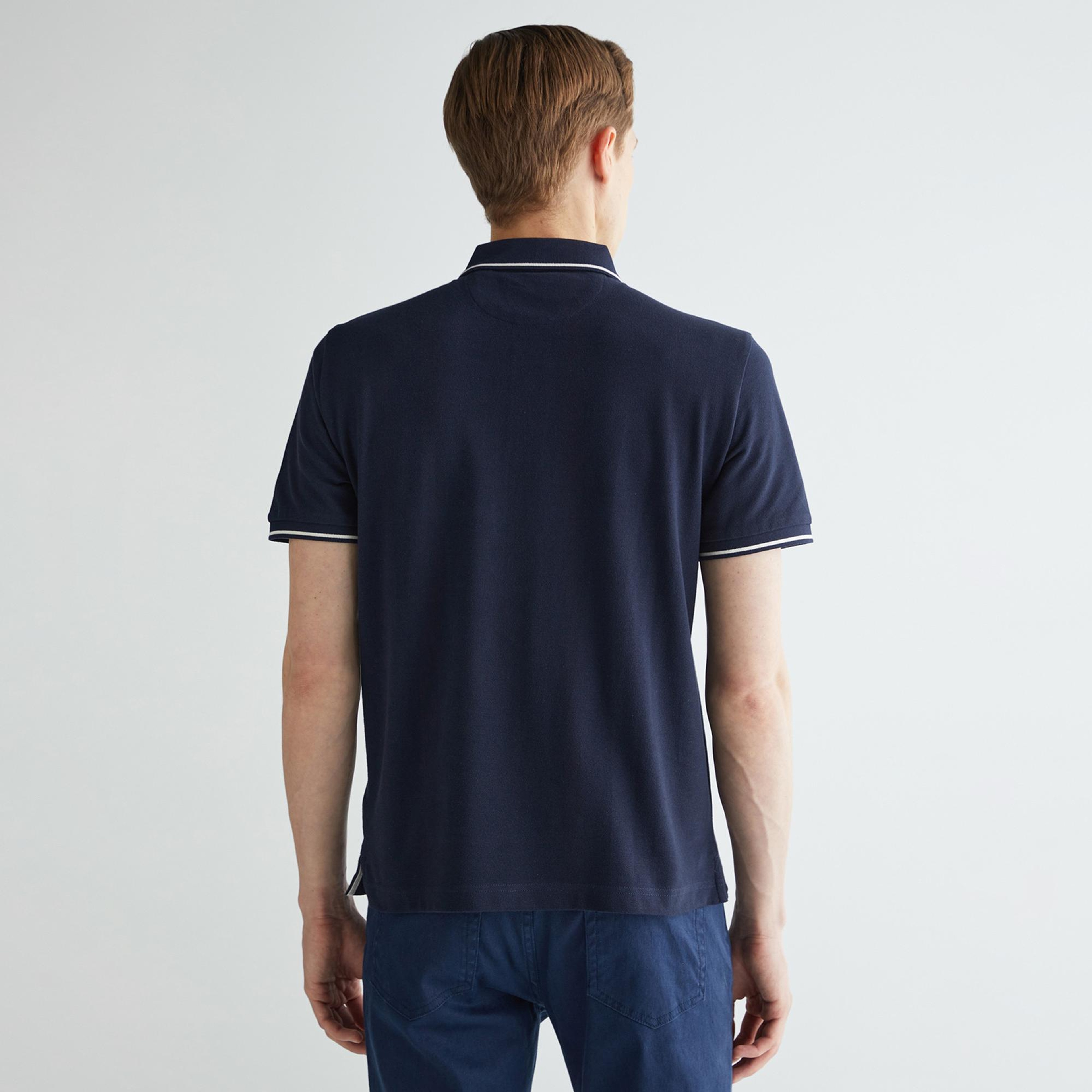 GANT Erkek Lacivert Regular Fit Polo