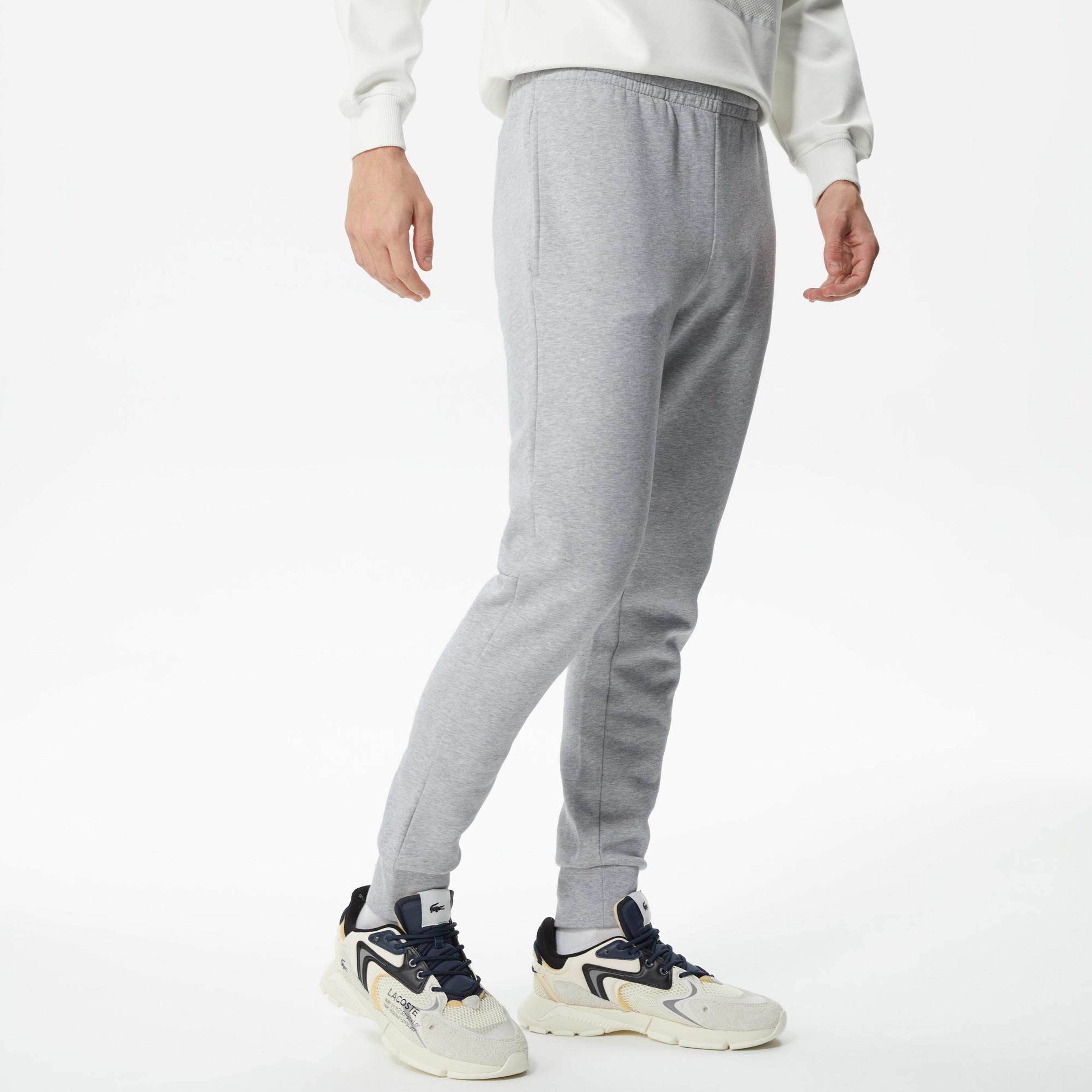 Erkek Slim Fit Organik Pamuk Gri Eşofman Altı