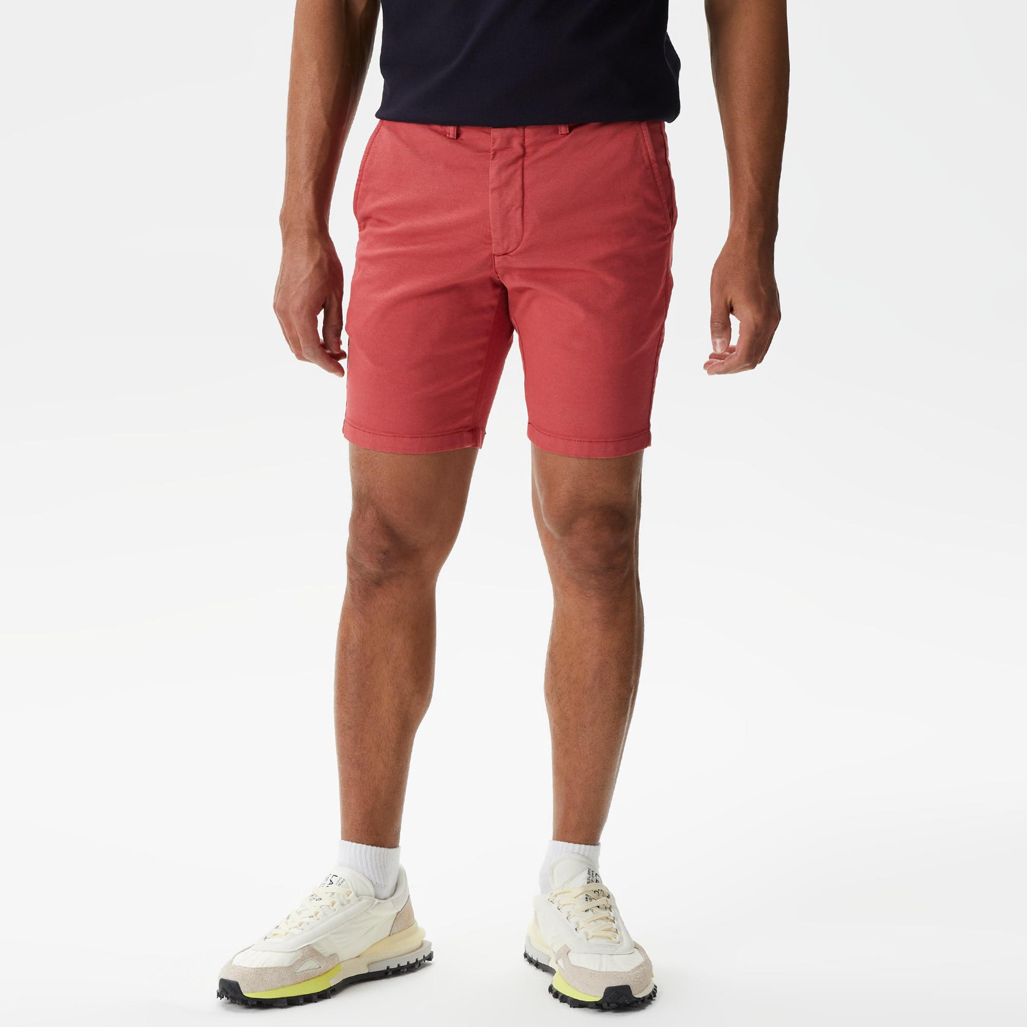 Erkek Regular Fit Pembe Bermuda Şort