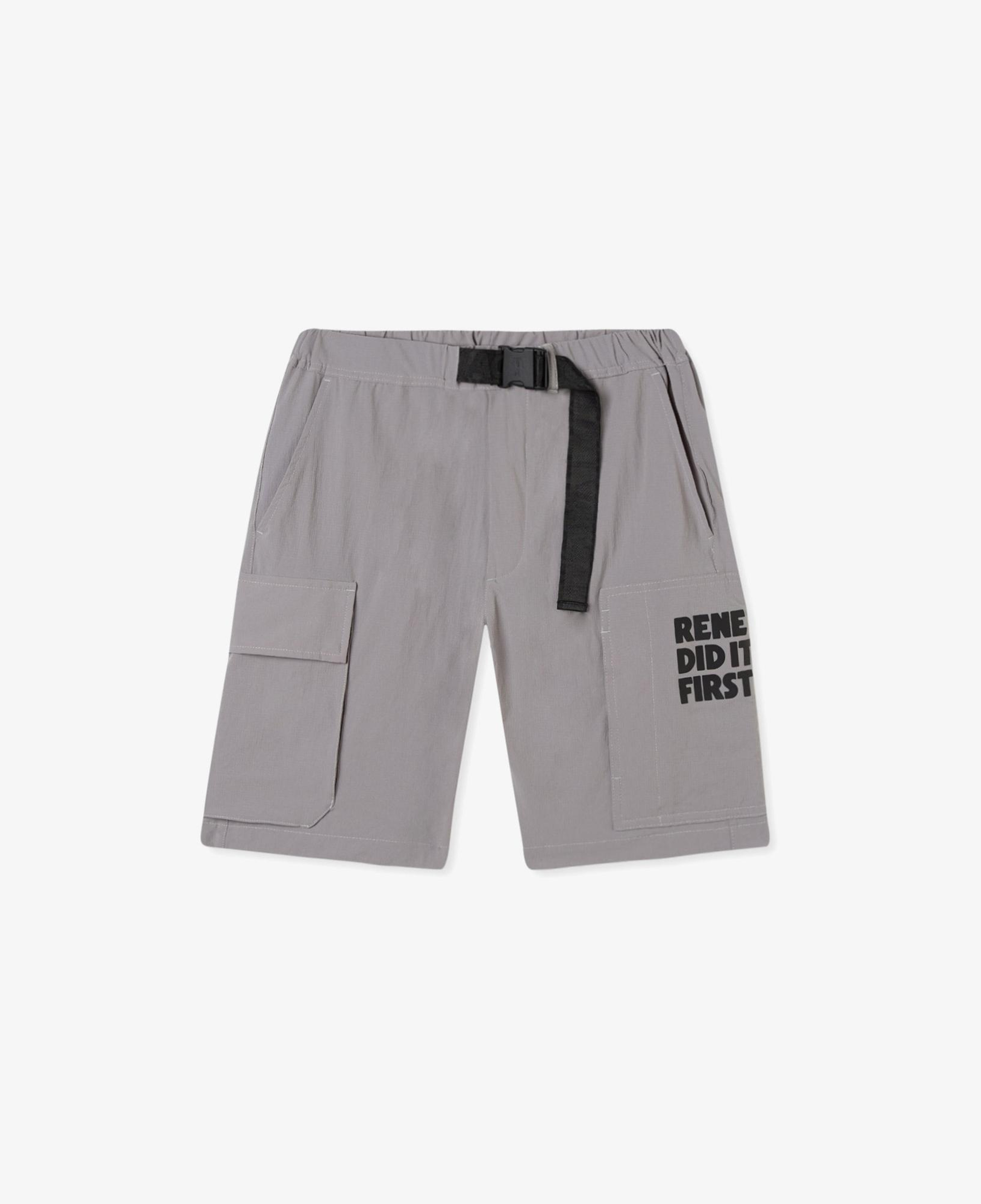 Erkek Relaxed Fit Gri Bermuda