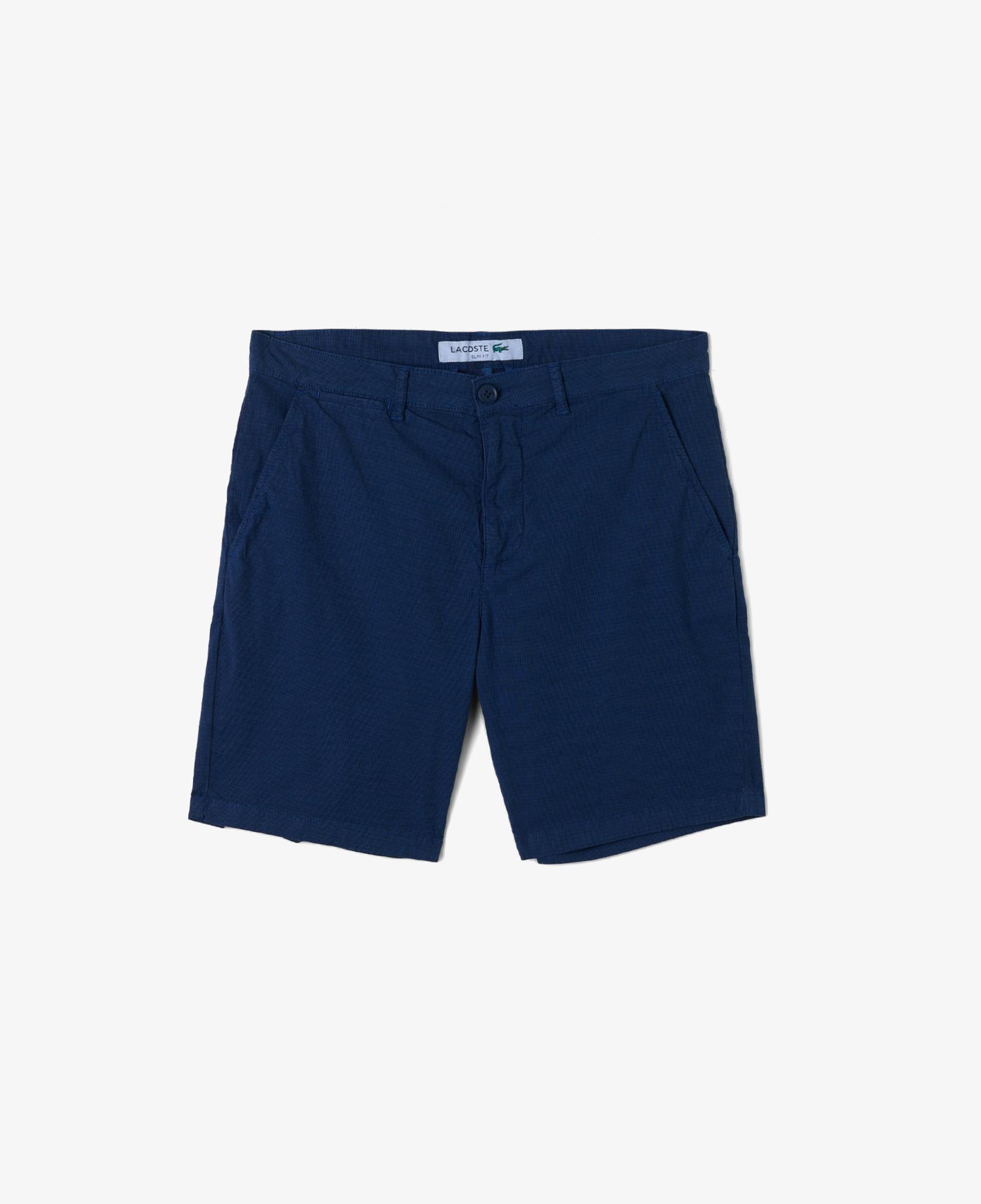 Erkek Slim Fit Lacivert Bermuda