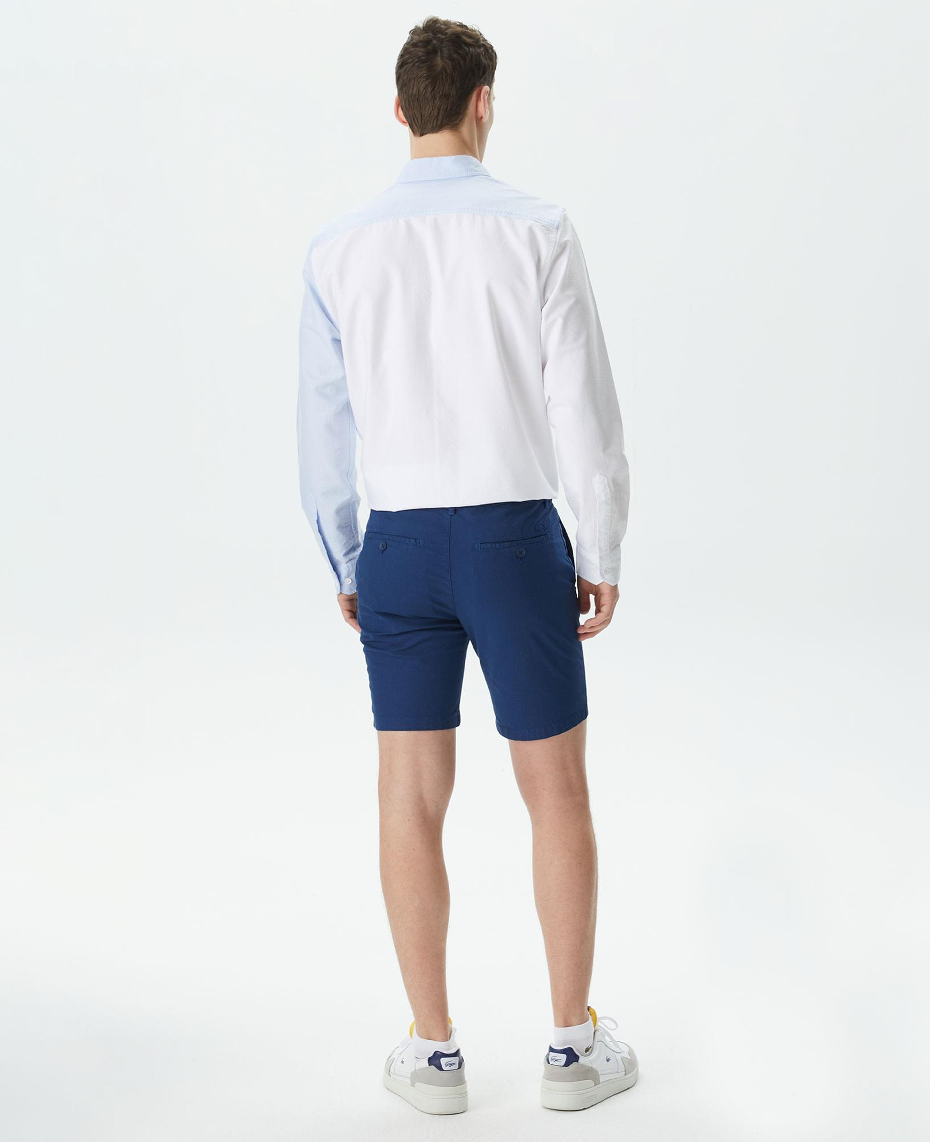 Erkek Slim Fit Lacivert Bermuda