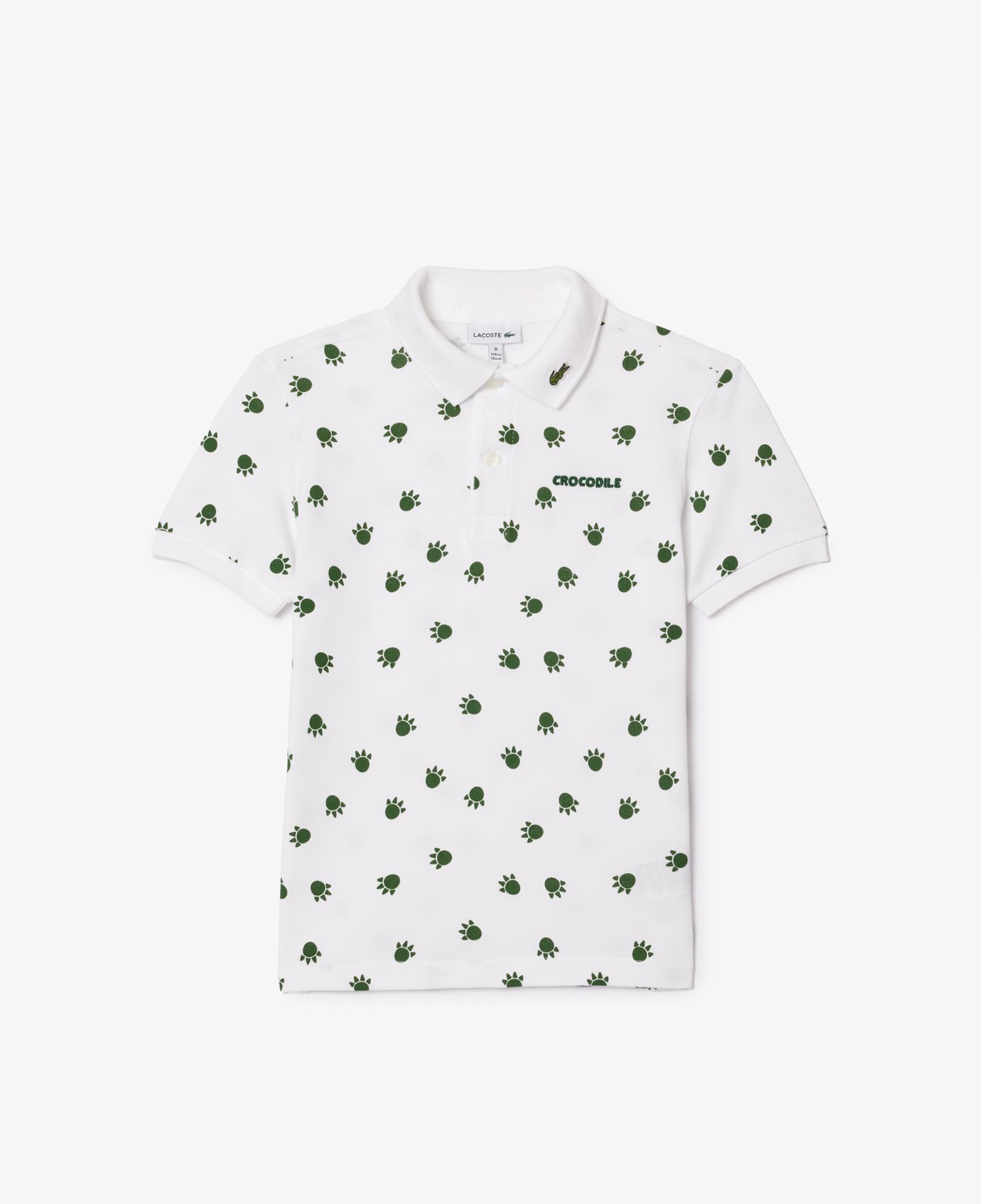 Çocuk Baskılı Beyaz Polo