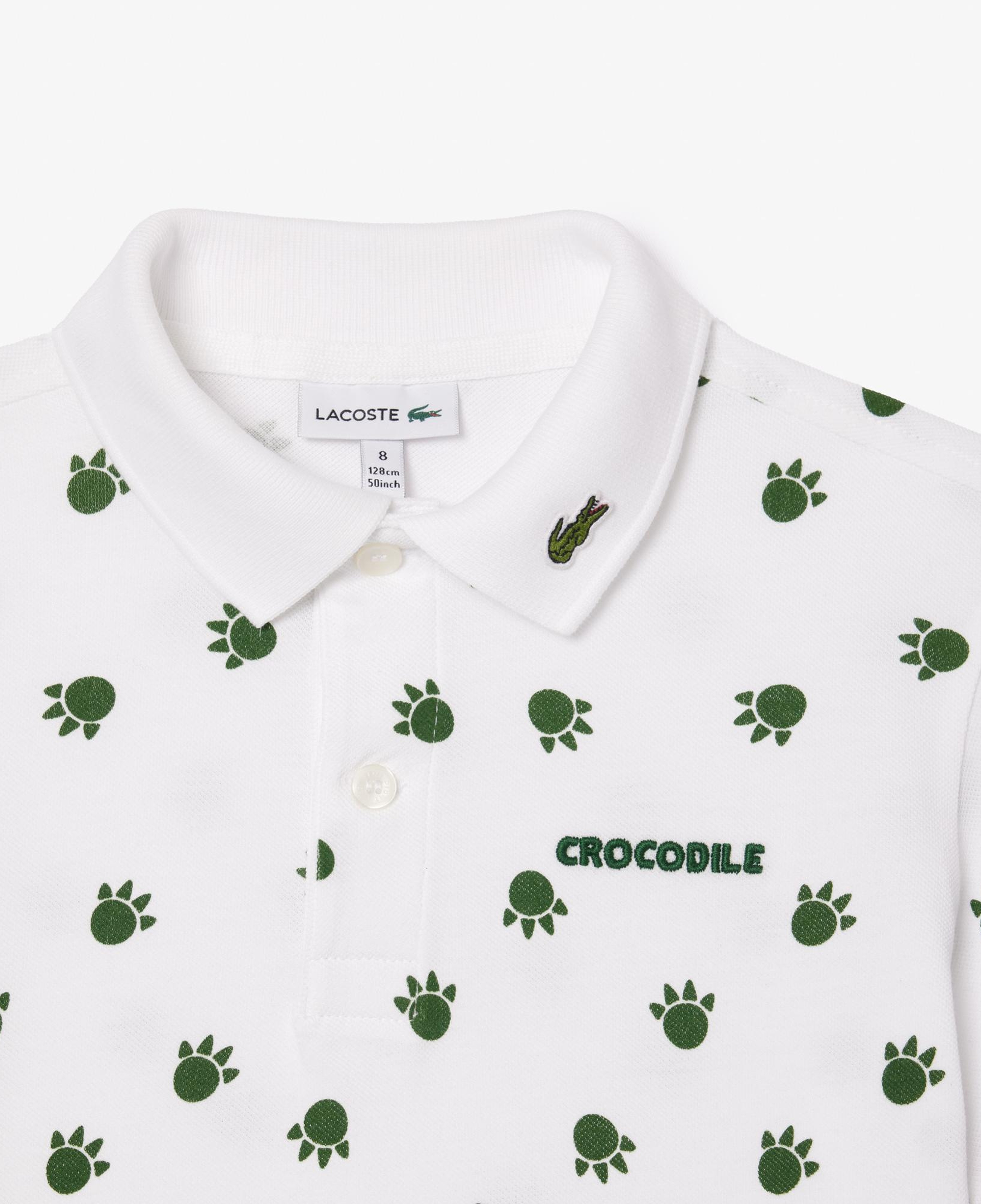 Çocuk Baskılı Beyaz Polo