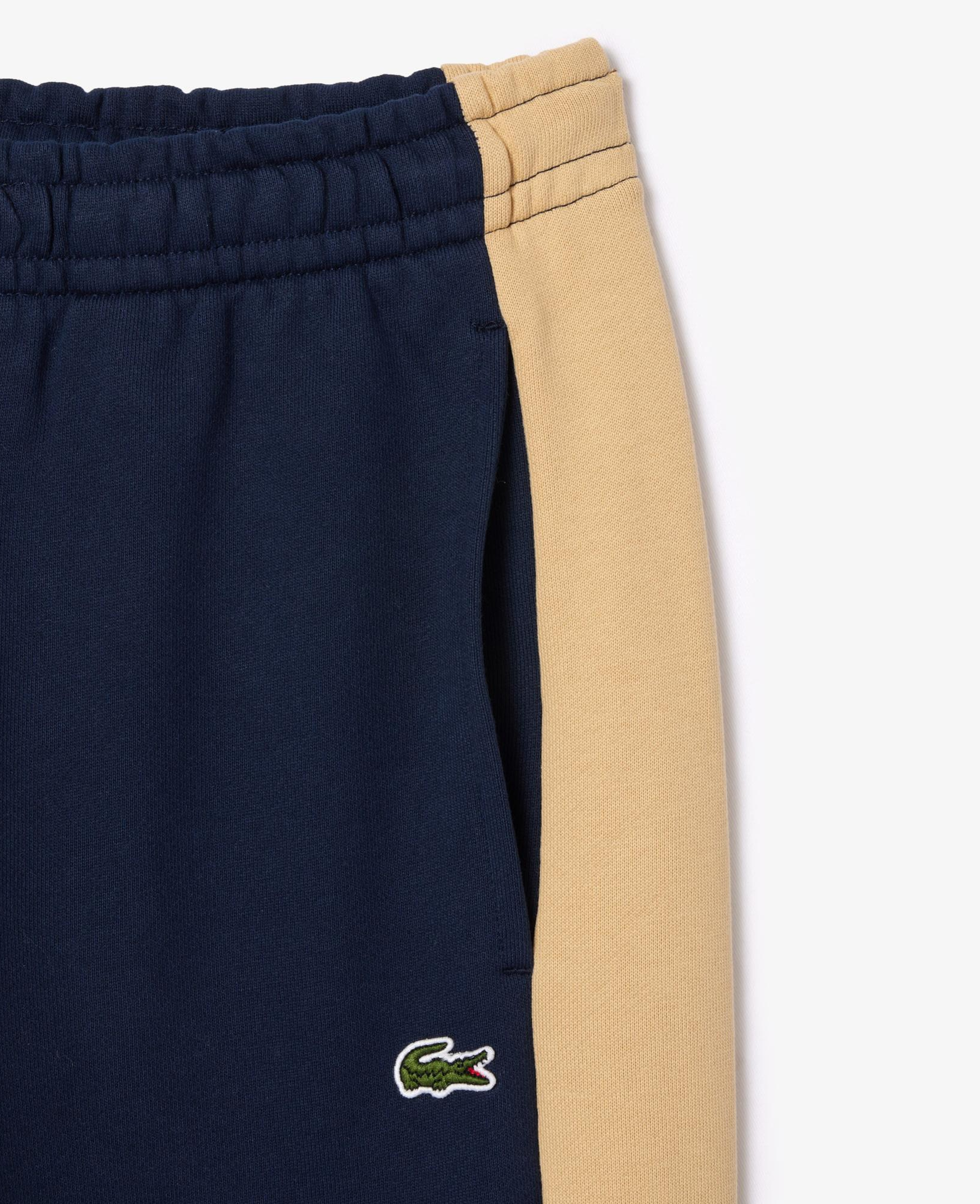 Erkek Tapered Fit Renk Bloklu Lacivert Eşofman Altı
