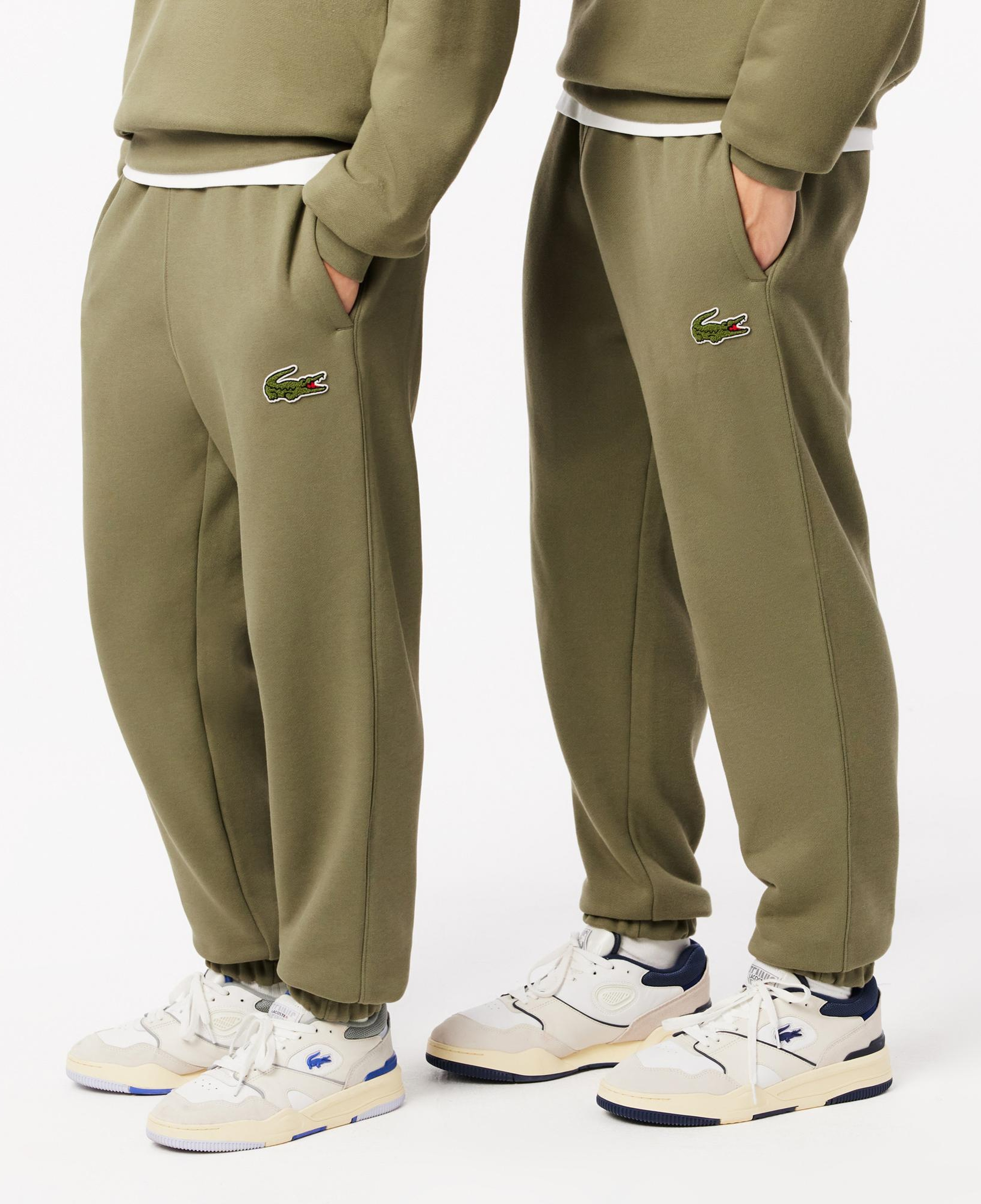 Unisex Relaxed Fit Organik Pamuk Haki Eşofman Altı