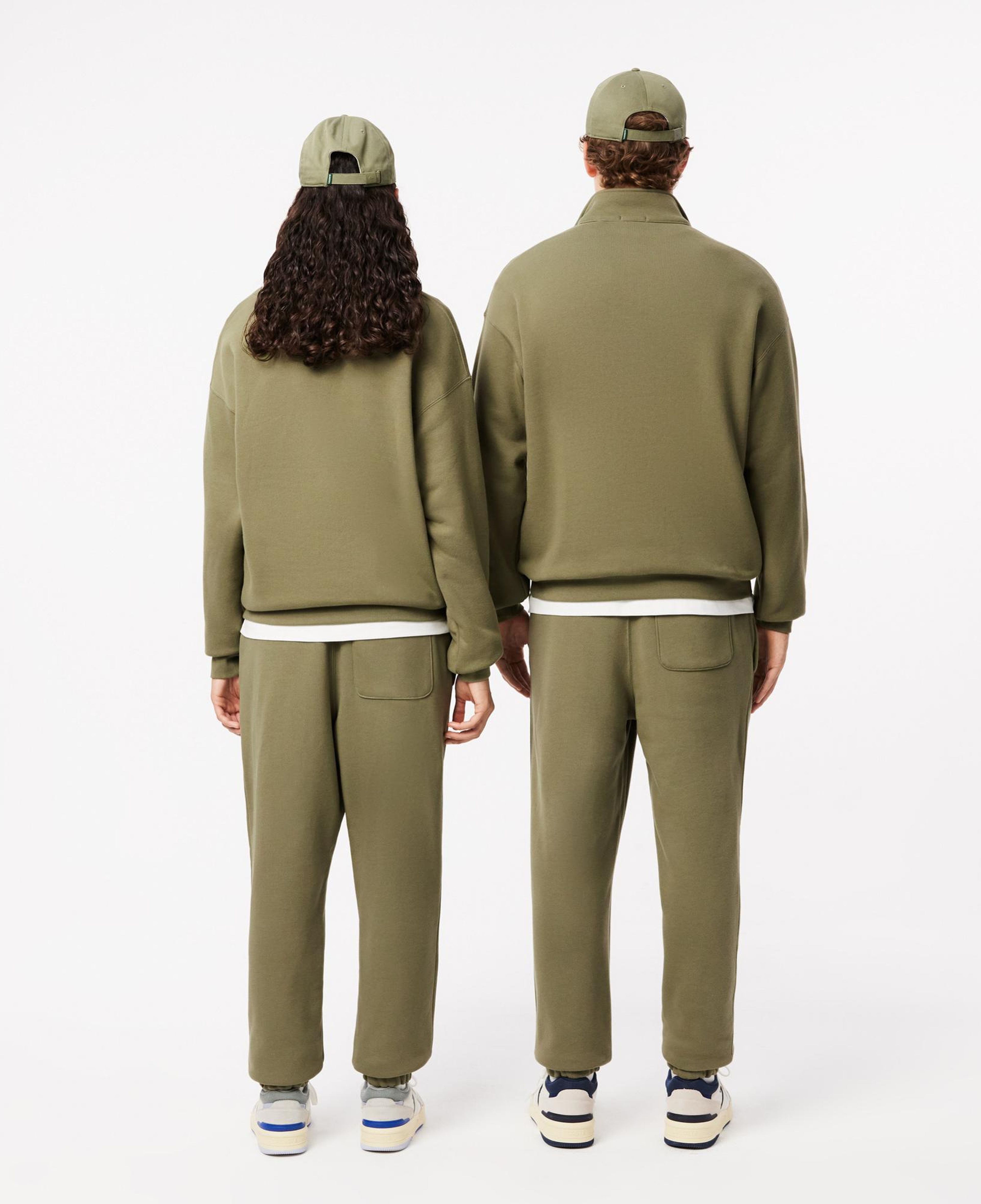 Unisex Relaxed Fit Organik Pamuk Haki Eşofman Altı