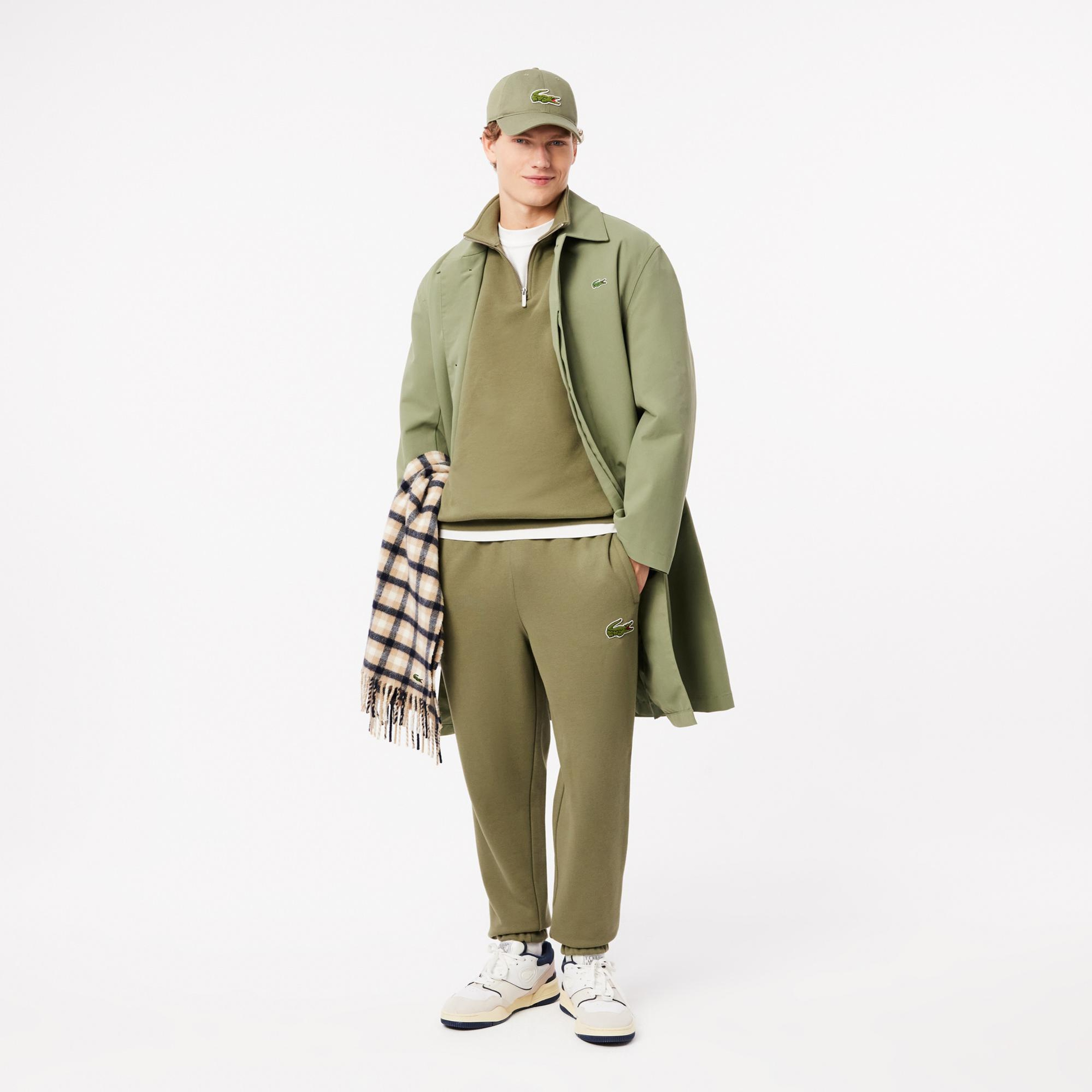 Unisex Relaxed Fit Organik Pamuk Haki Eşofman Altı