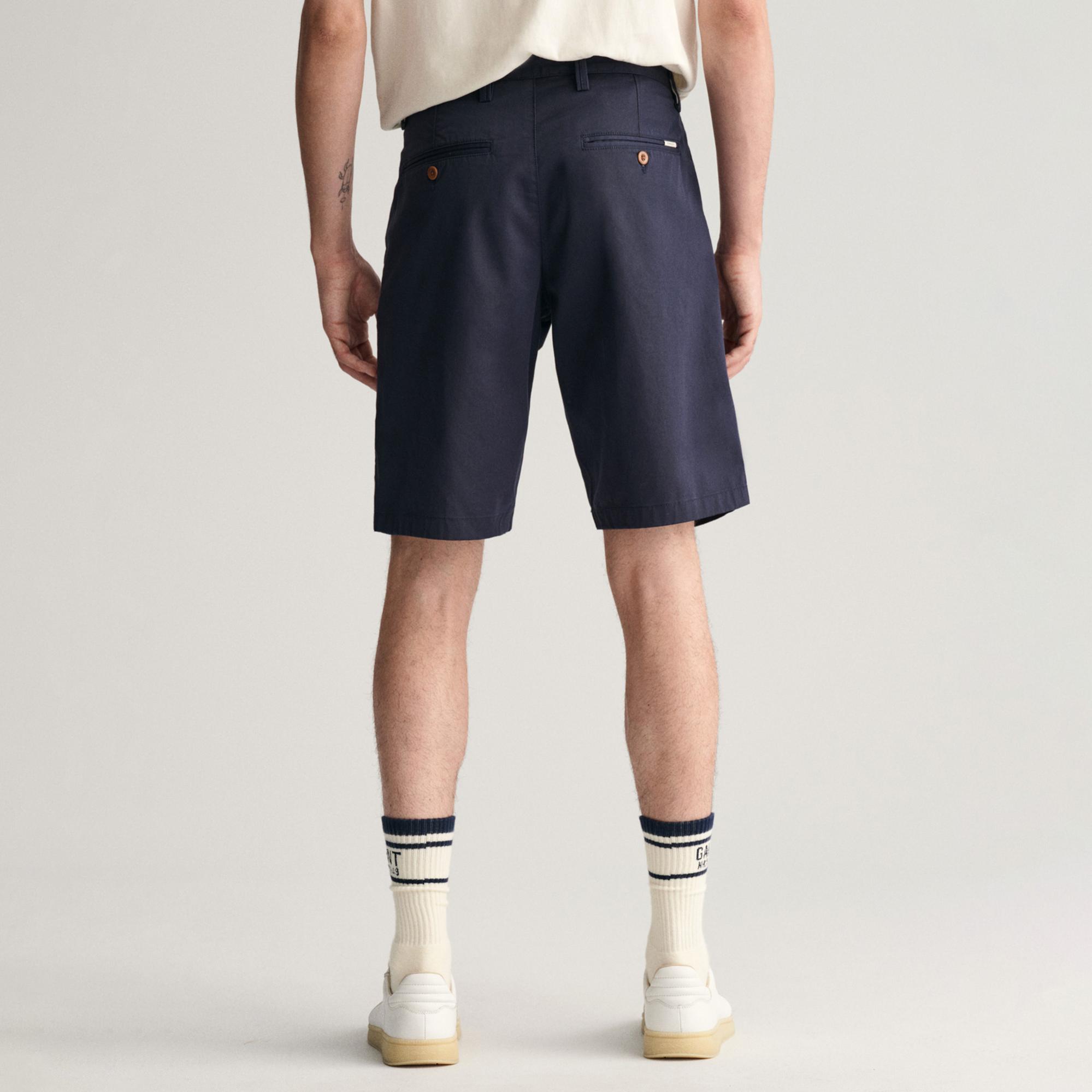 GANT Erkek Lacivert Relaxed Fit Chino Şort