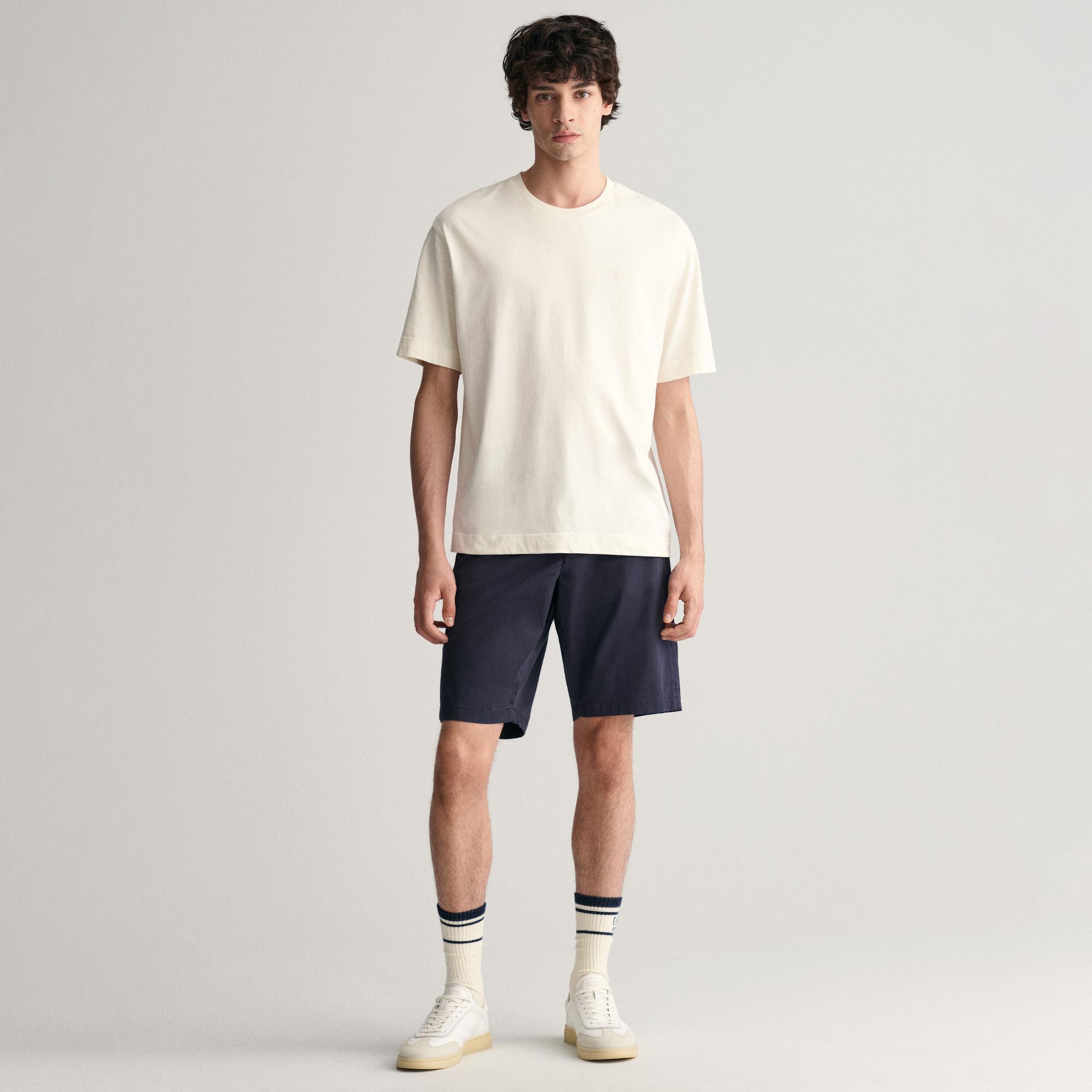 GANT Erkek Lacivert Relaxed Fit Chino Şort