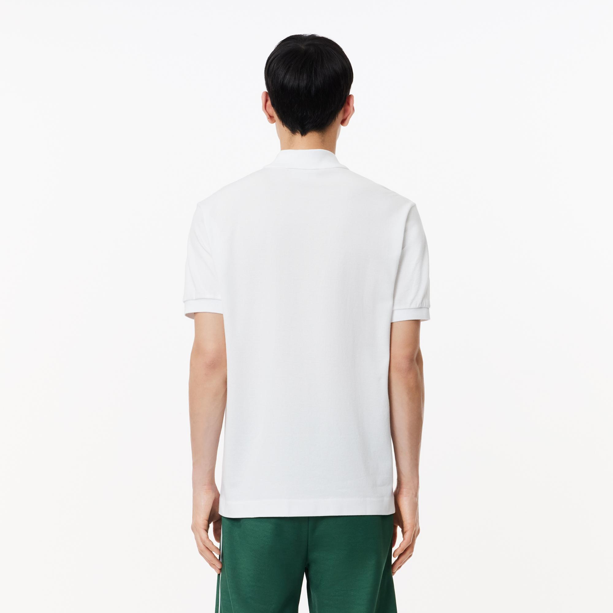 L.12.12 Erkek Classic Fit Organik Pamuk Beyaz Polo