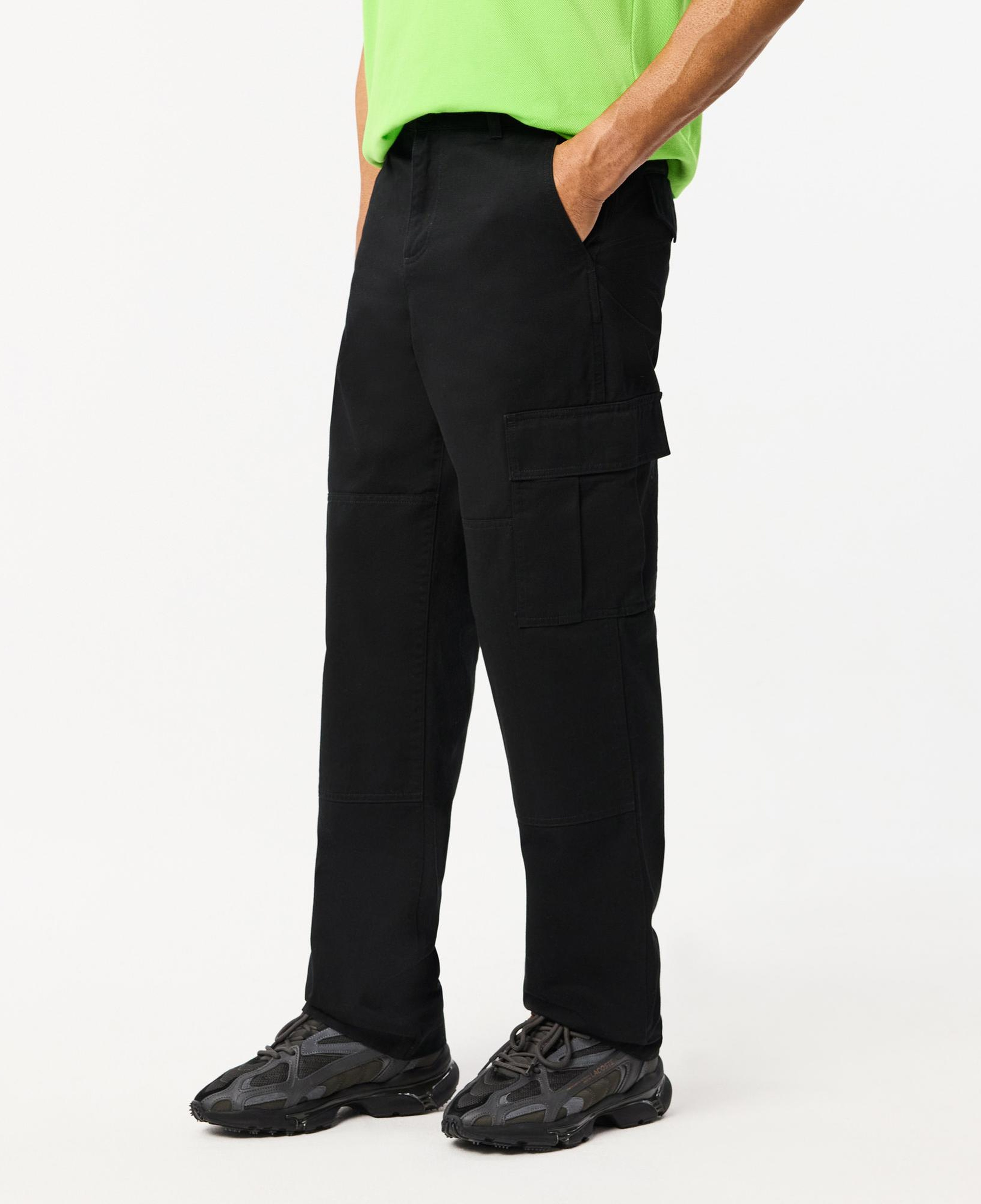 Erkek Straight Fit Chino Siyah Pantolon