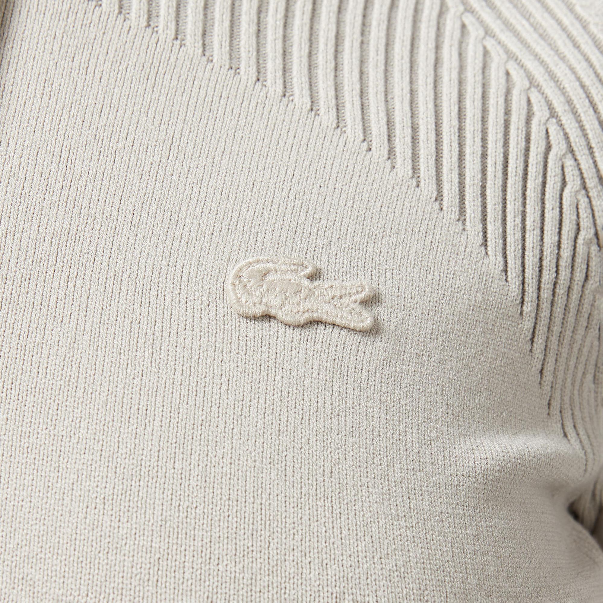 Kadın Slim Fit Uzun Kollu Yarım Fermuarlı Gri Elbise