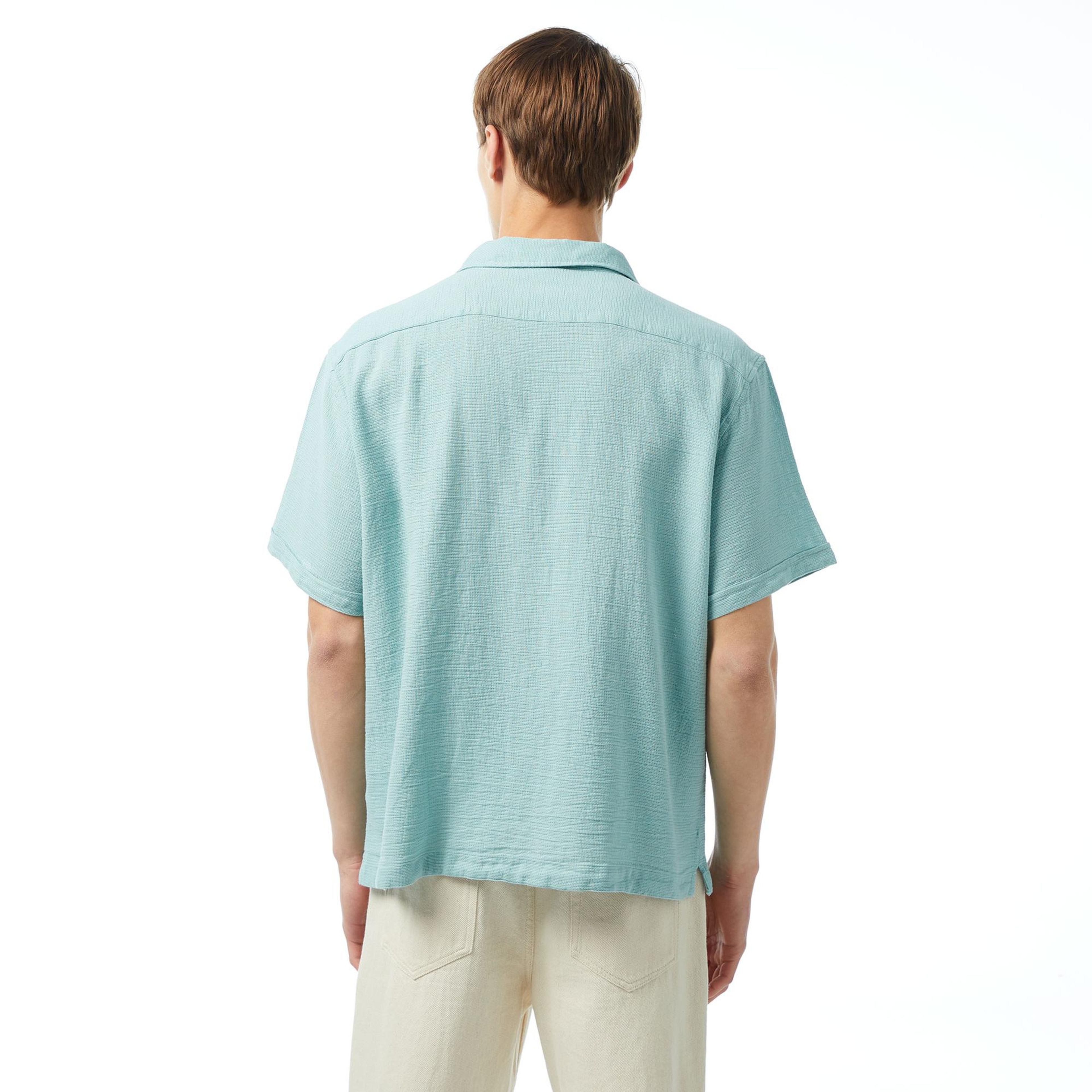 UNITED4 Oversize Erkek Mavi Gömlek