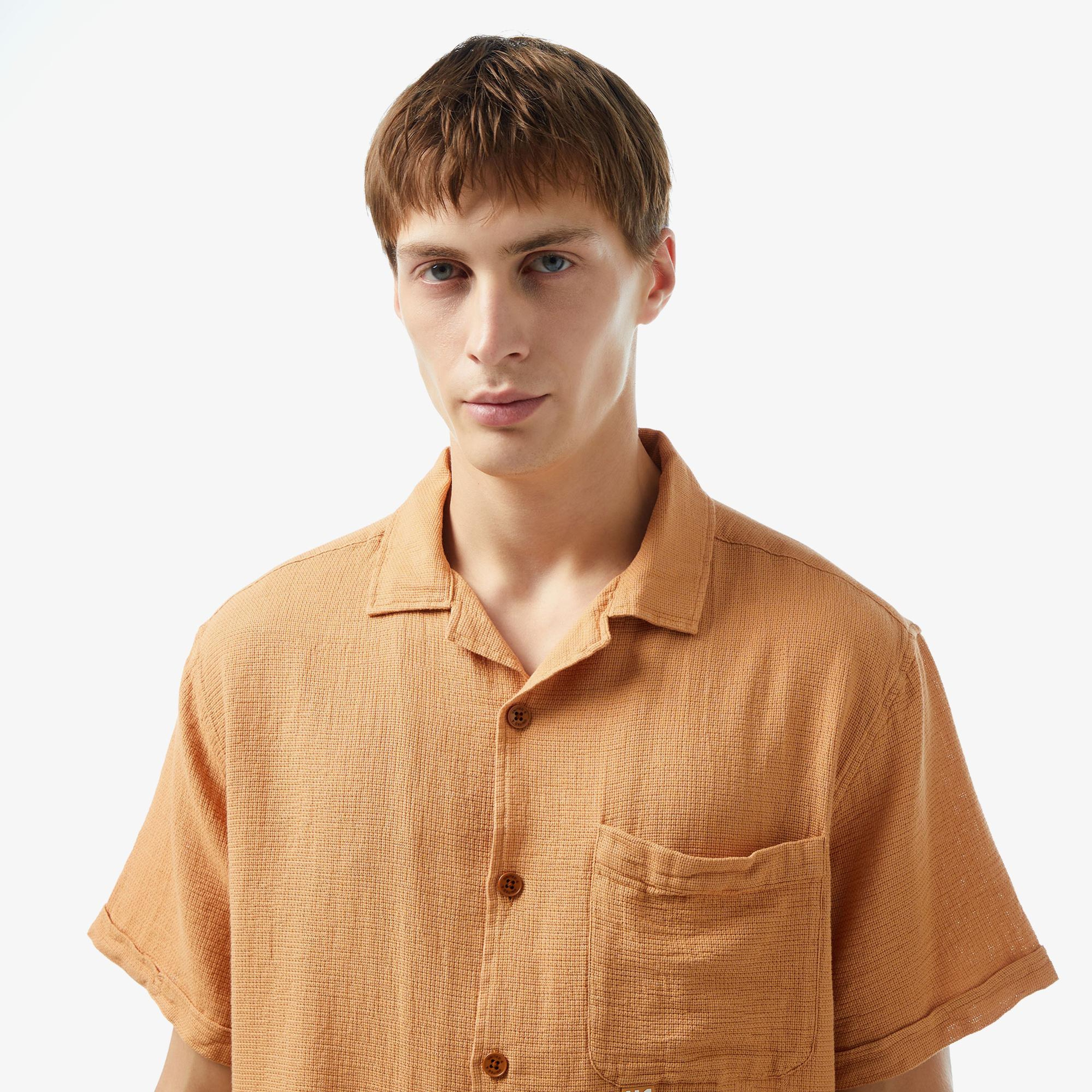 UNITED4 Oversize Erkek Kahverengi Gömlek