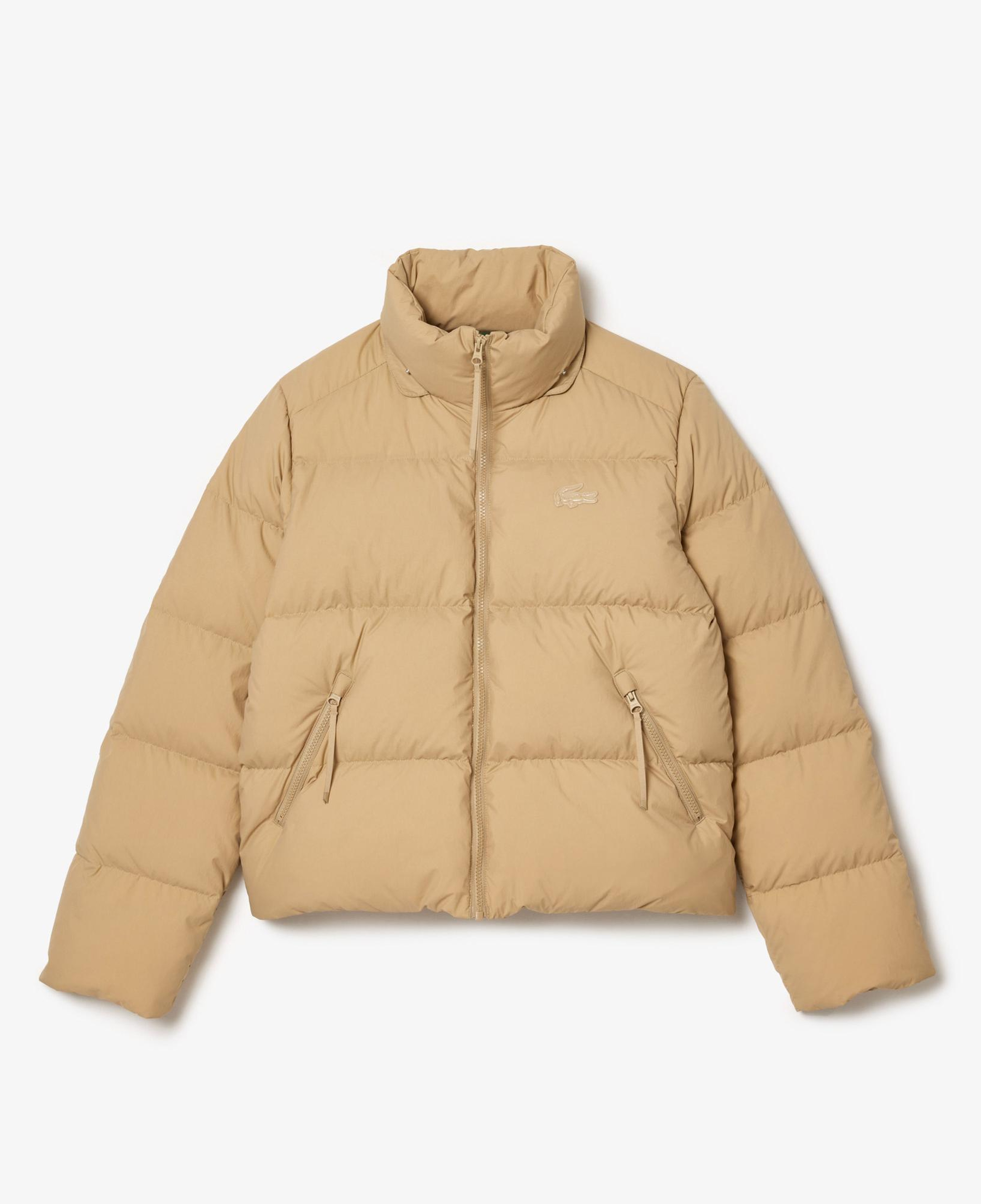 Kadın Relaxed Fit Kapüşonlu Kahverengi Şişme Mont