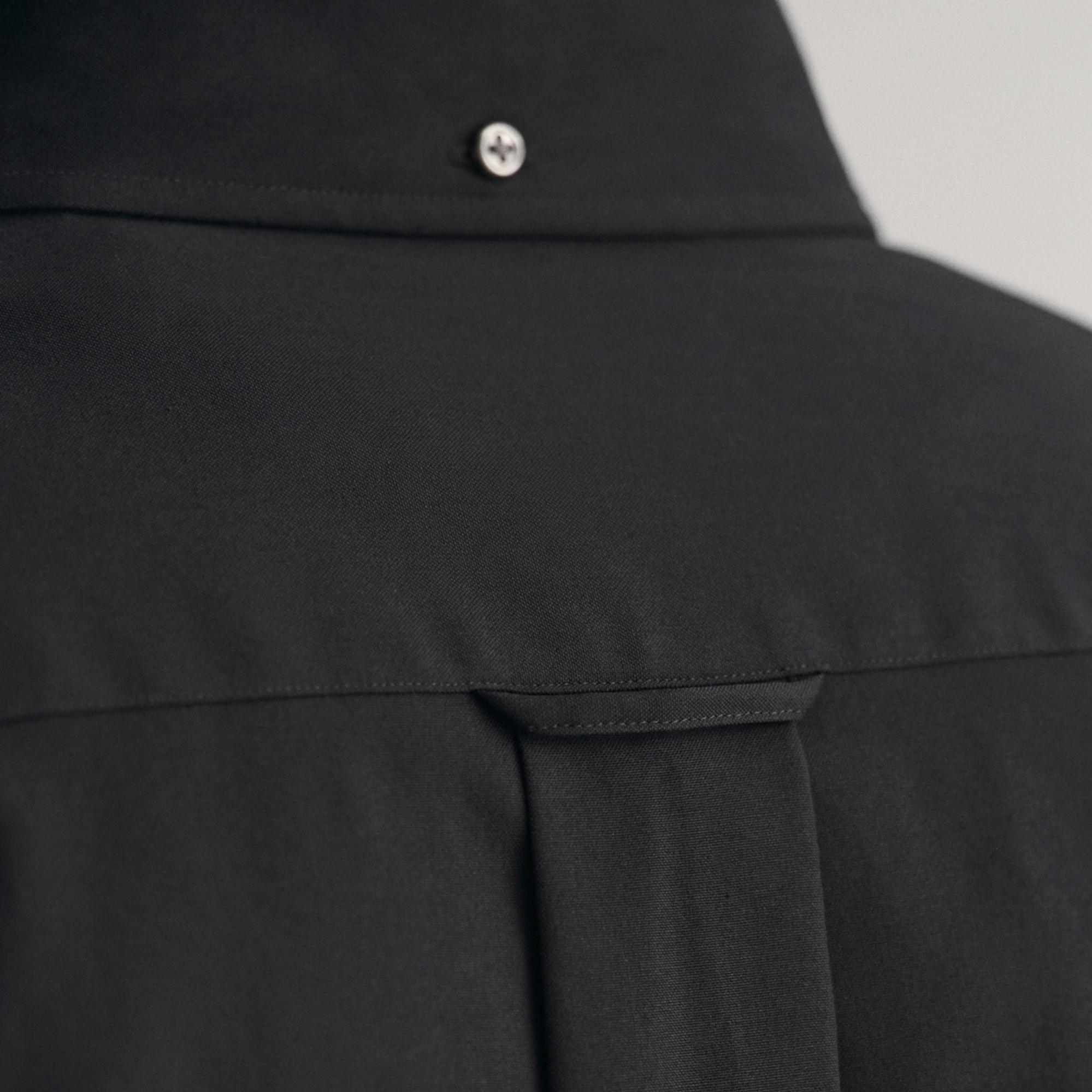 GANT Erkek Siyah Regular Fit Düğmeli Yaka Oxford Gömlek