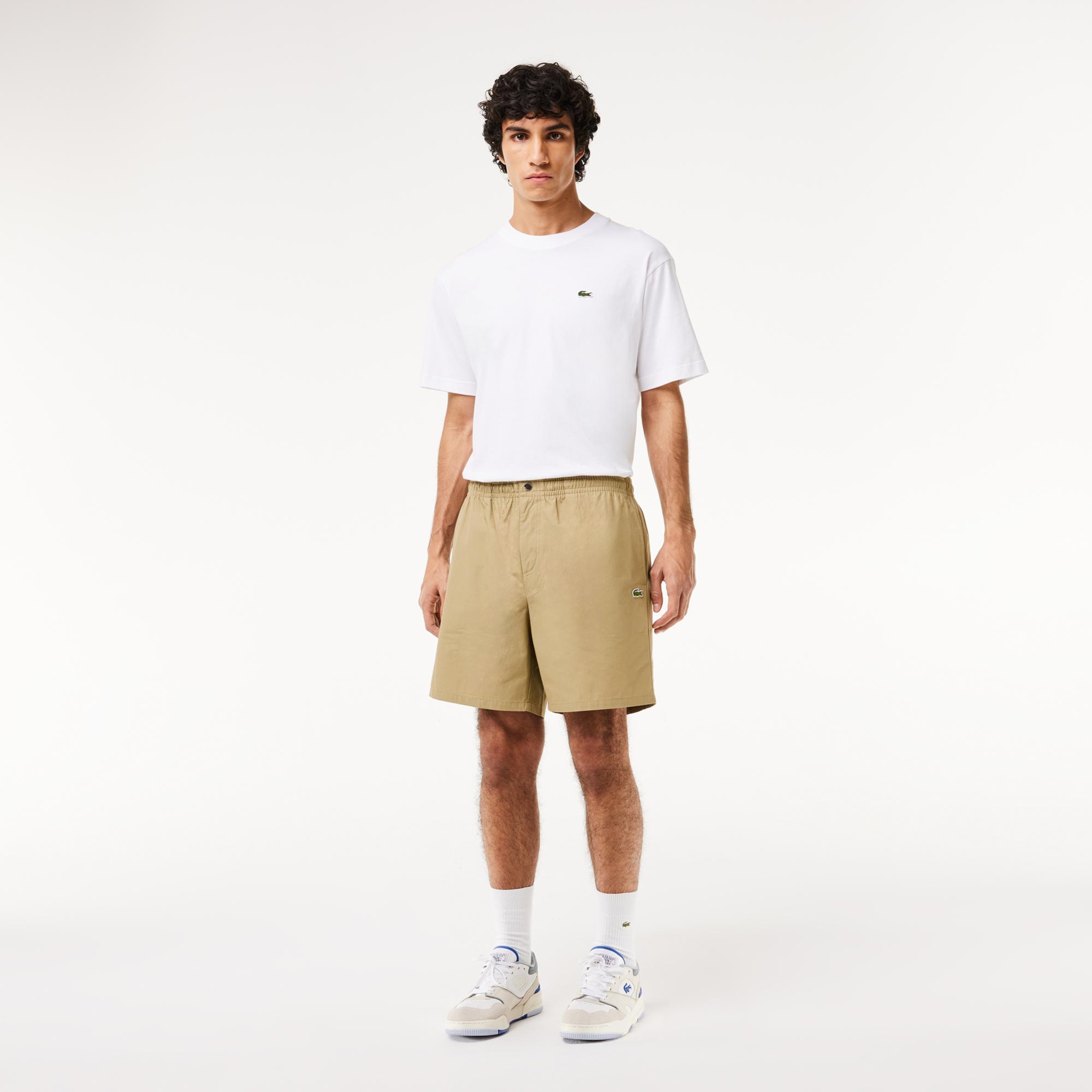 Erkek Relaxed Fit Bej Şort