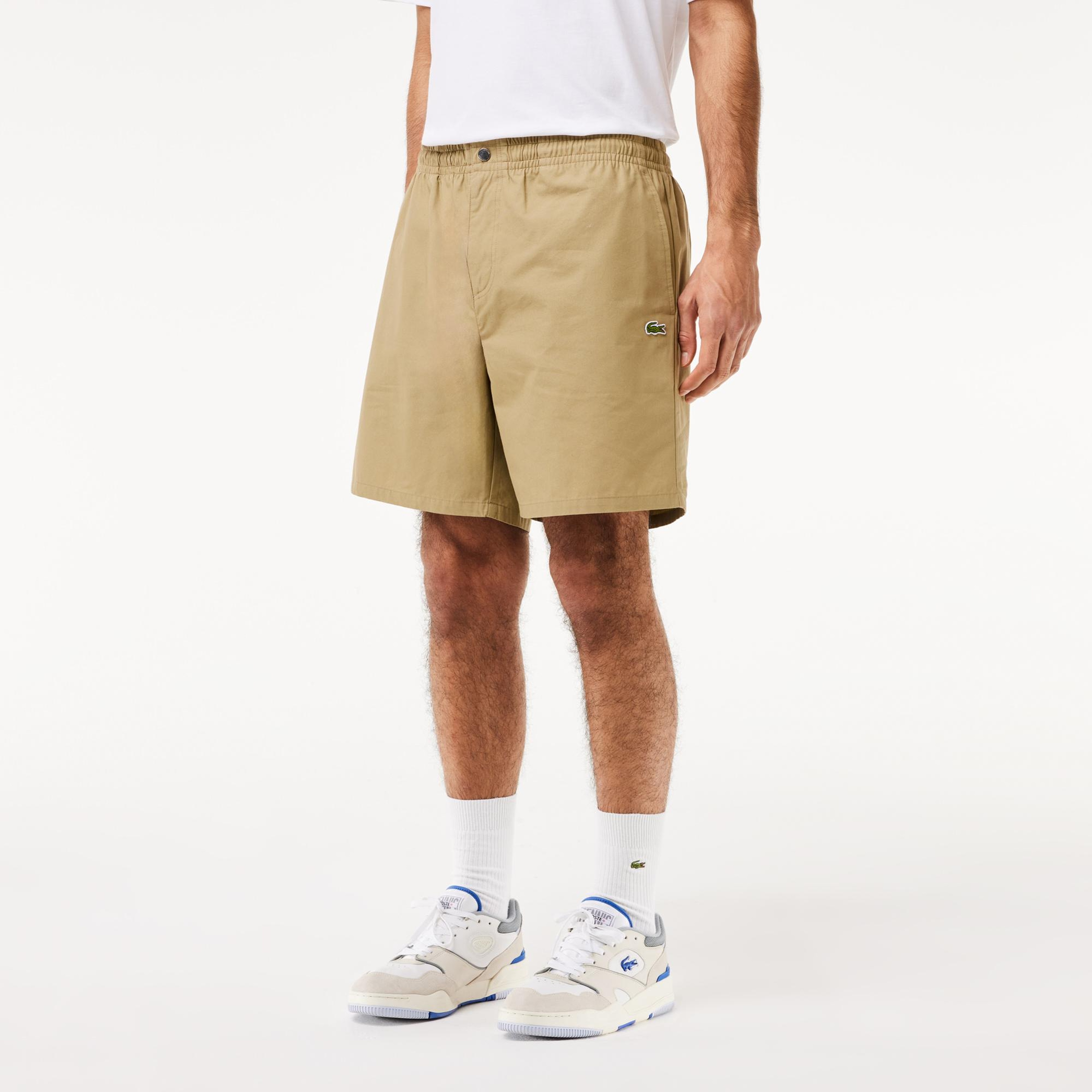 Erkek Relaxed Fit Bej Şort