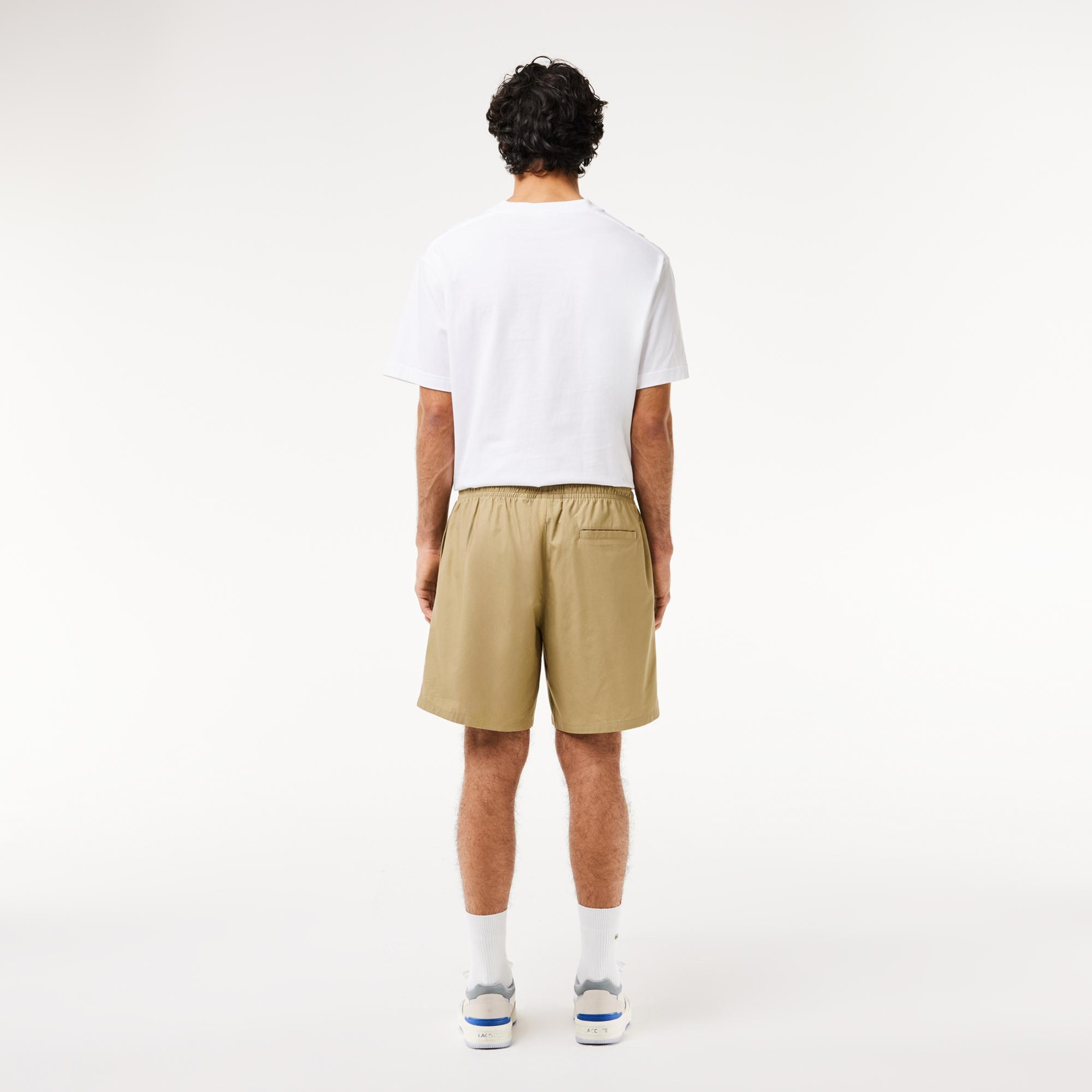Erkek Relaxed Fit Bej Şort
