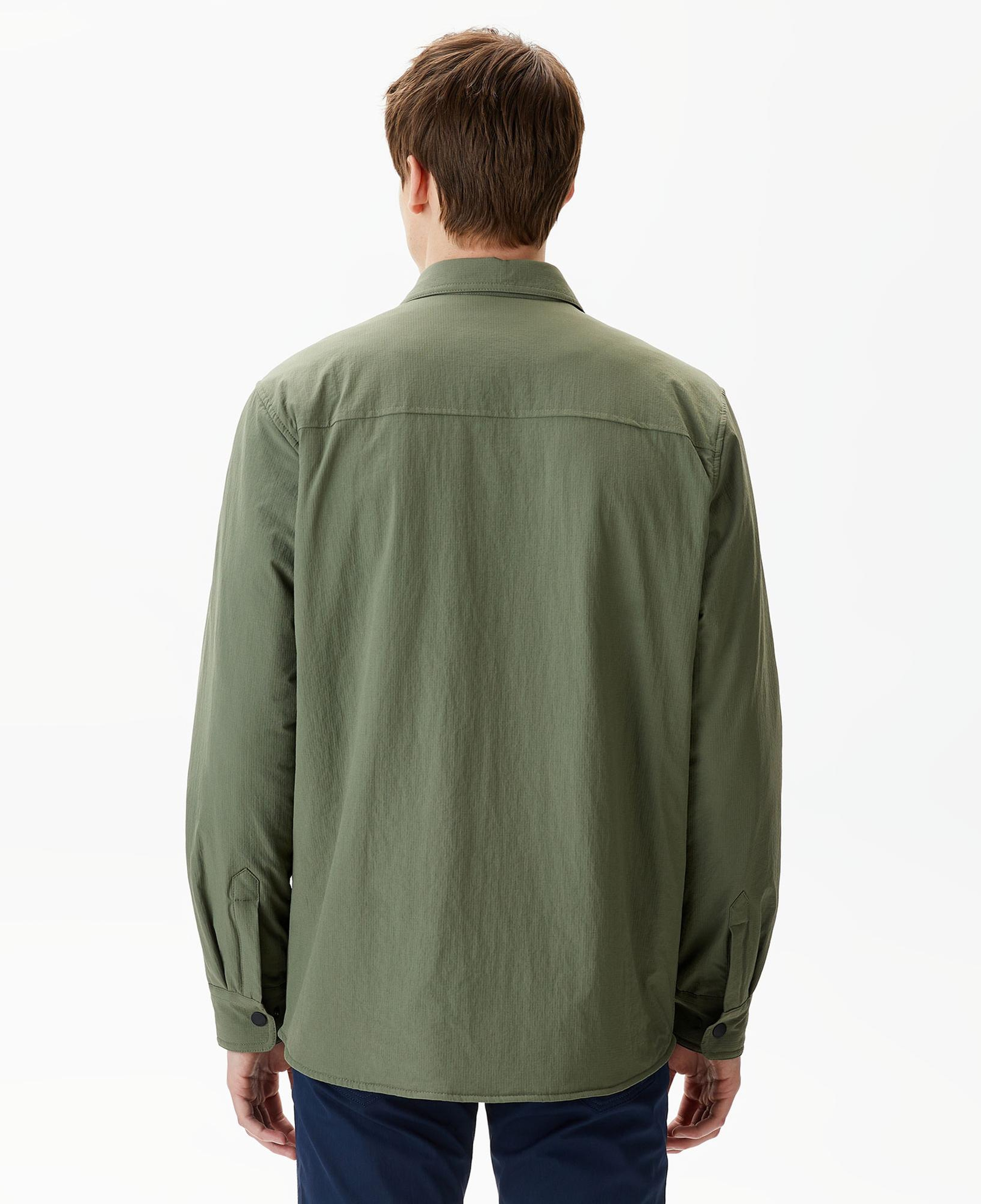 Erkek Regular Fit Baskılı Haki Gömlek