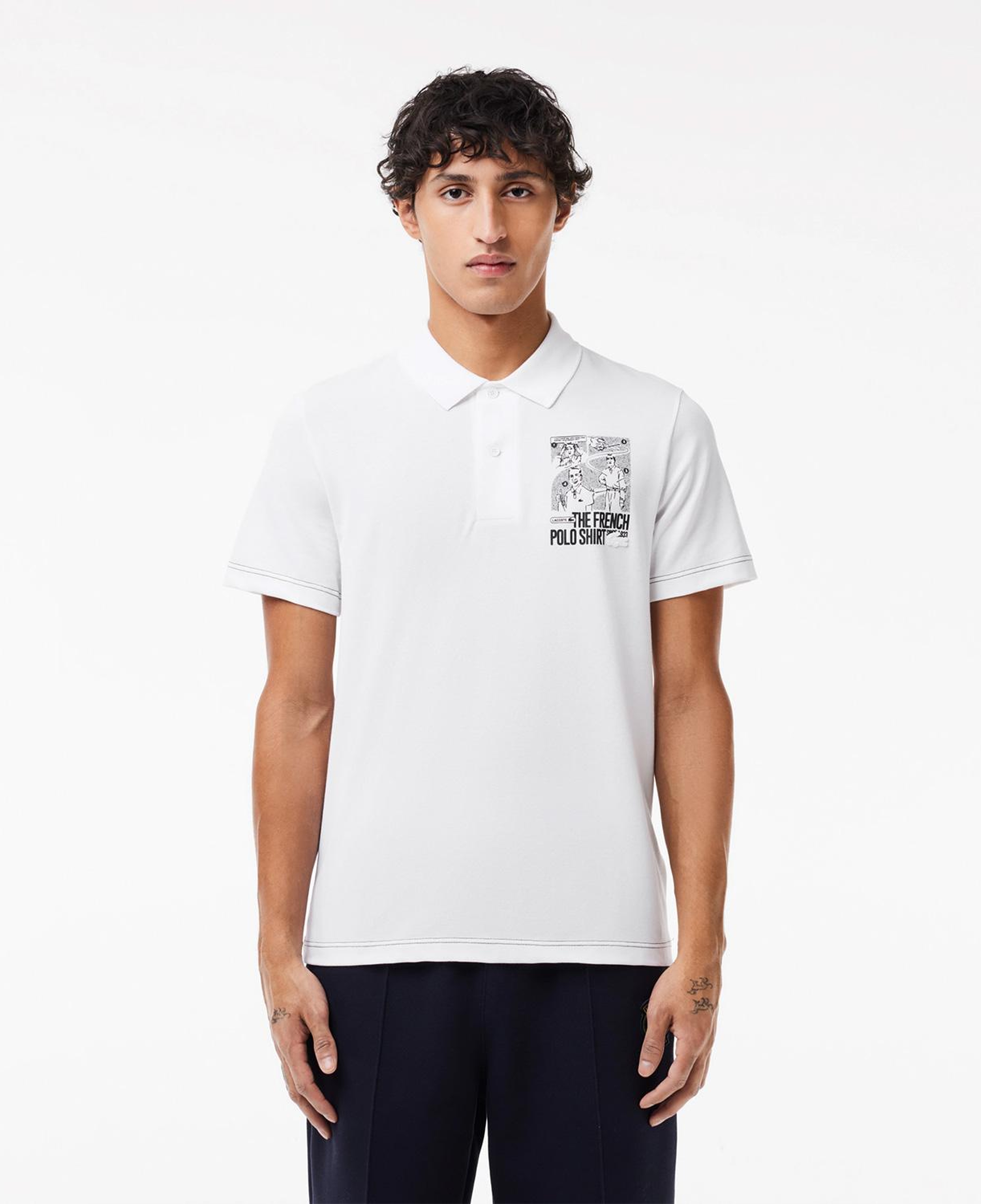 Lacoste Classic Erkek Beyaz Polo