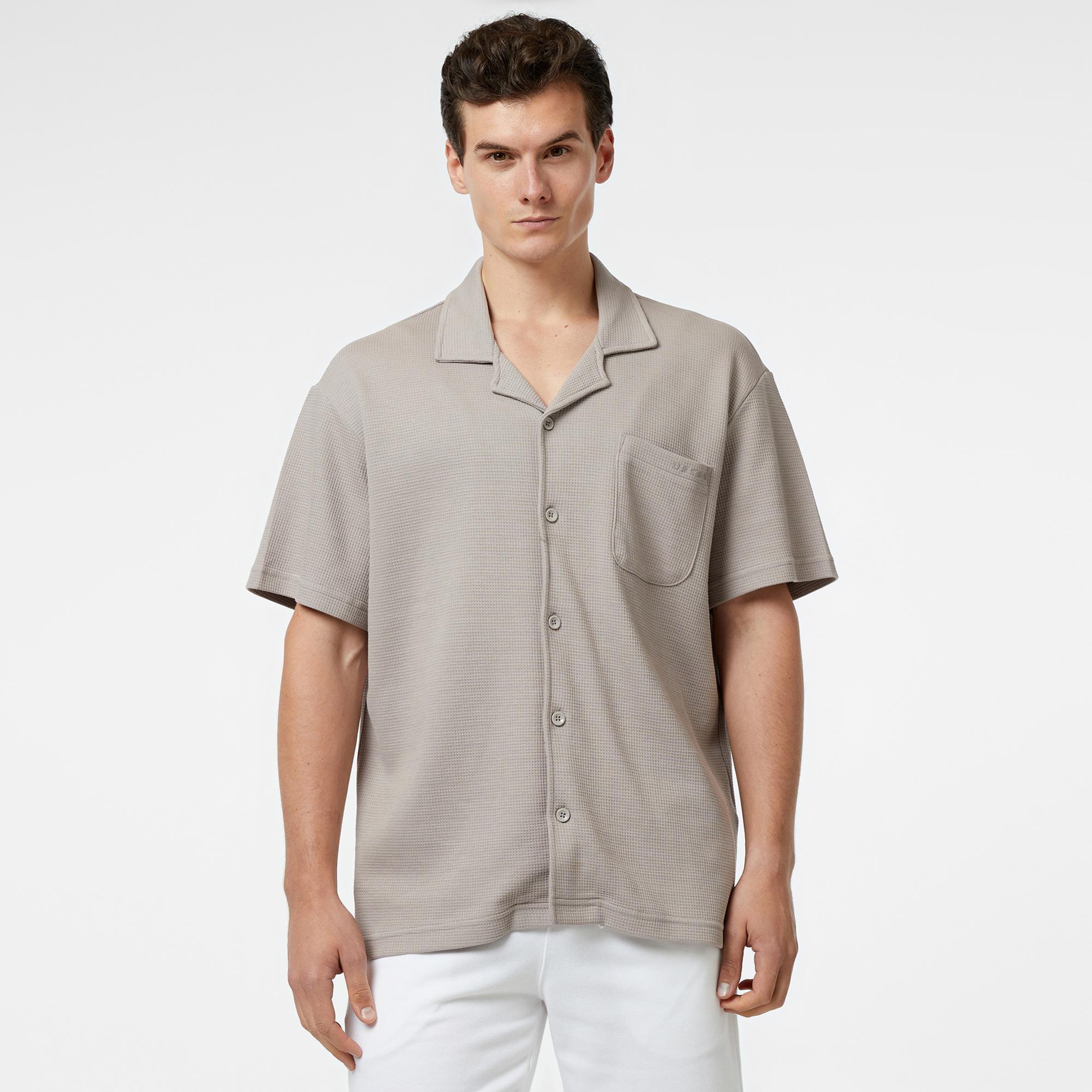 UNITED4 Erkek Gri Gömlek