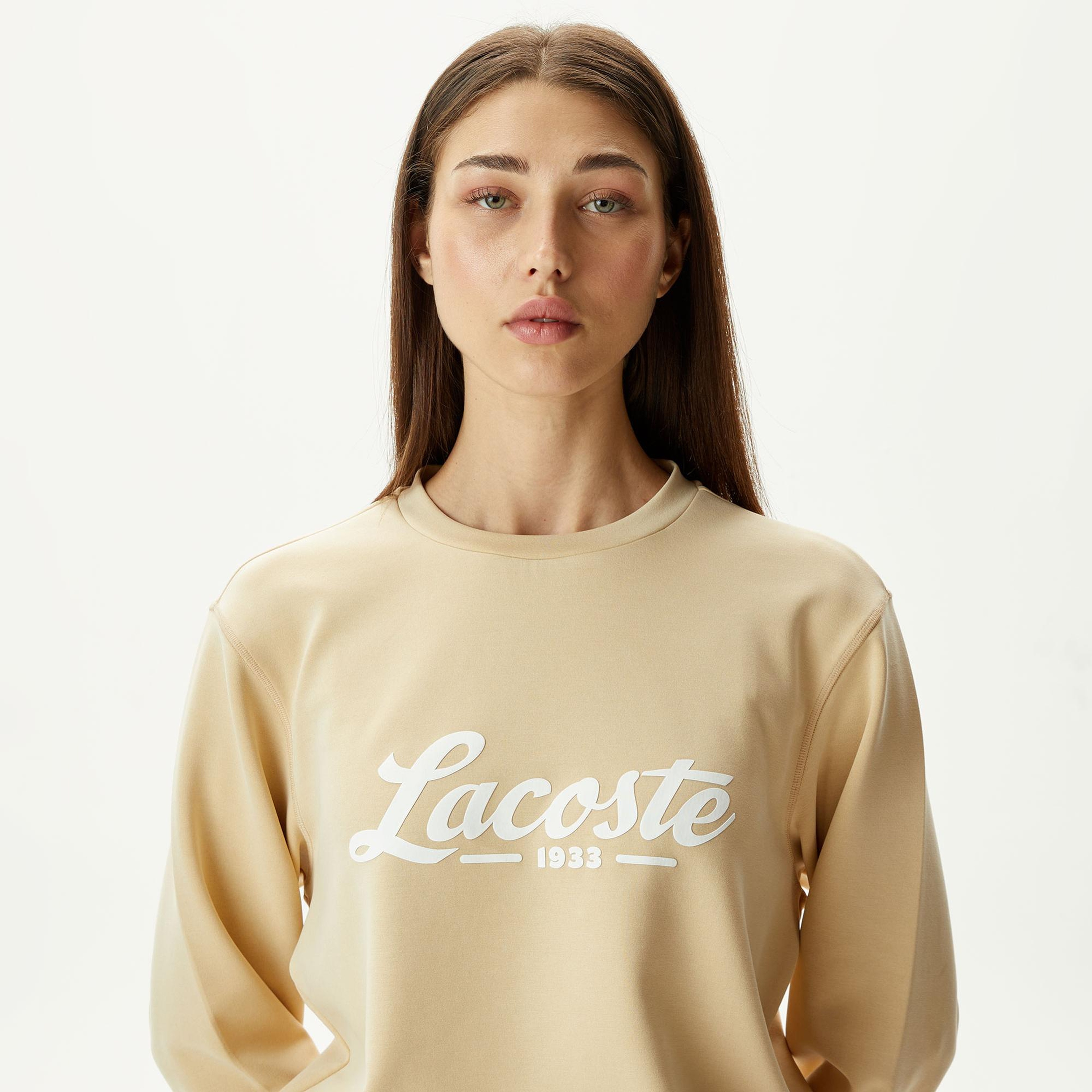Lacoste Classic Kadın Bej Eşofman Üstü