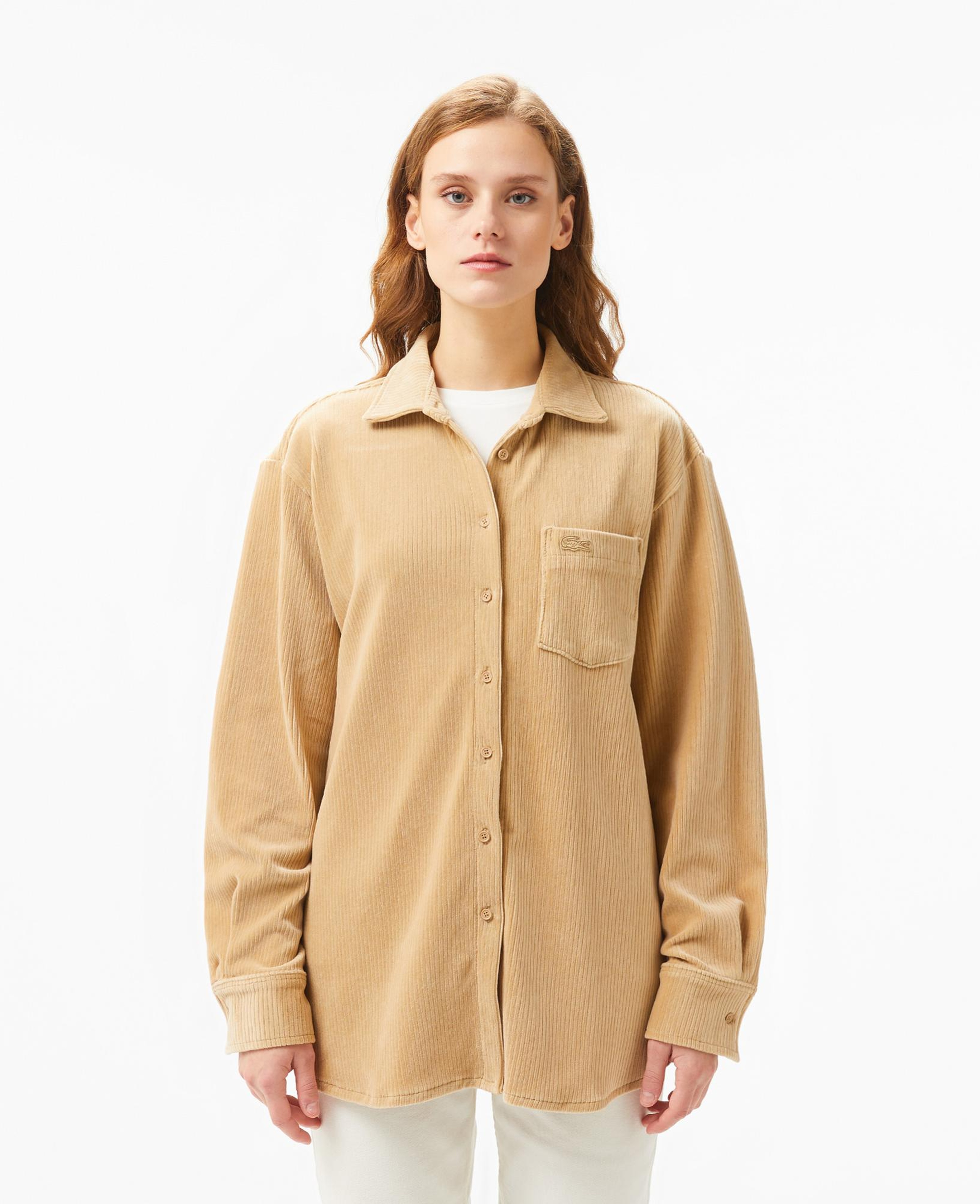 Kadın Loose Fit Kahverengi Gömlek