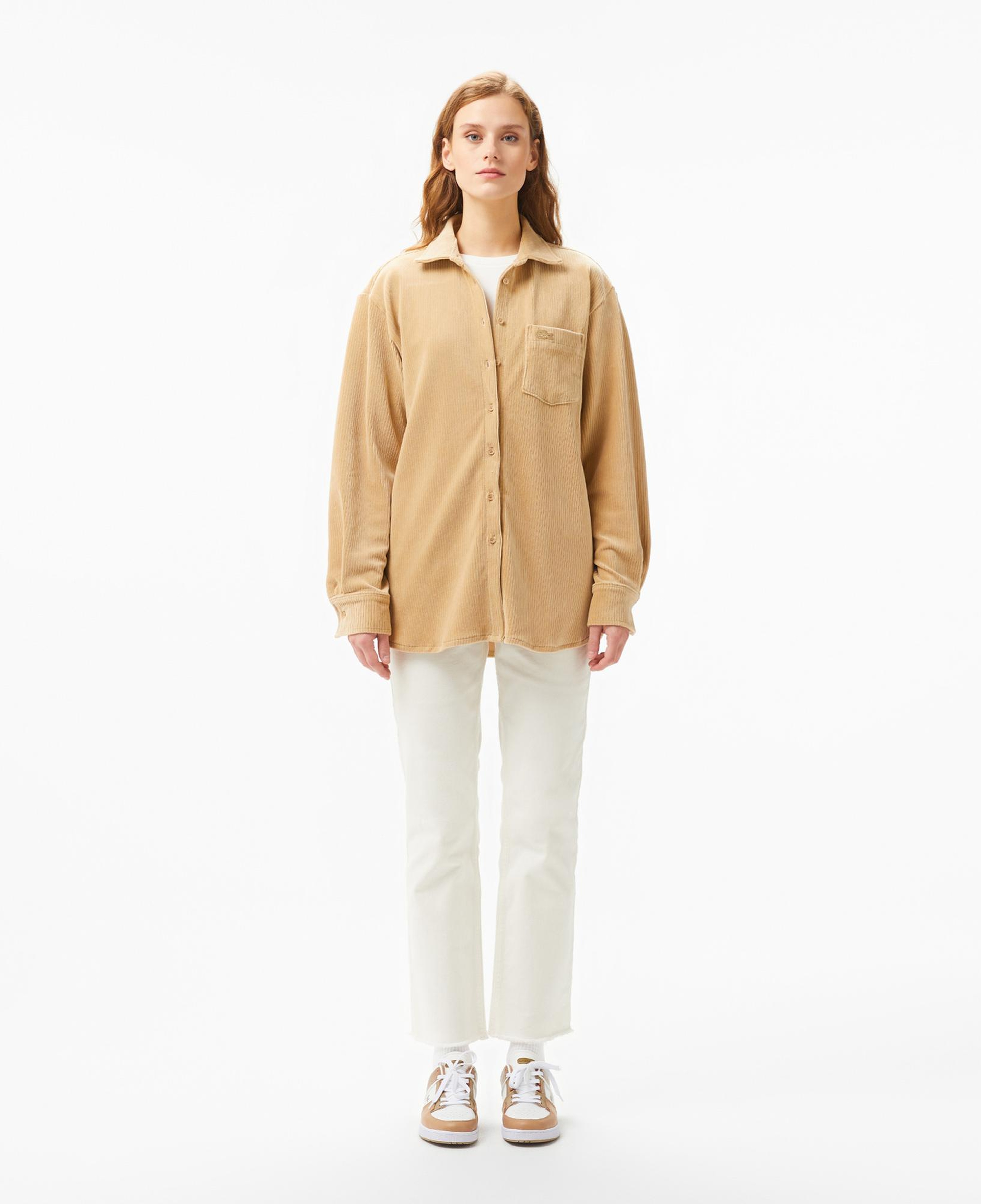 Kadın Loose Fit Kahverengi Gömlek