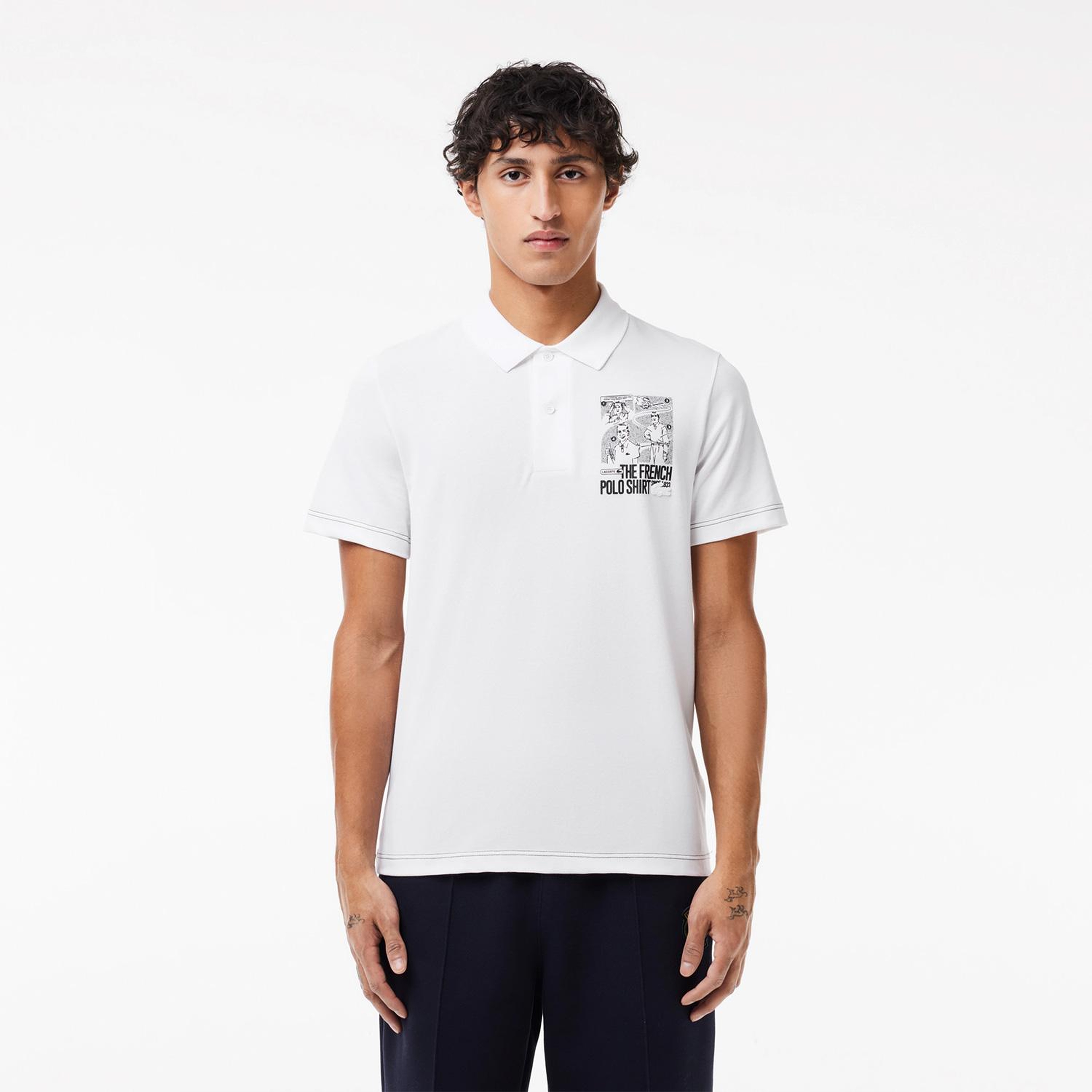 Lacoste Classic Erkek Beyaz Polo