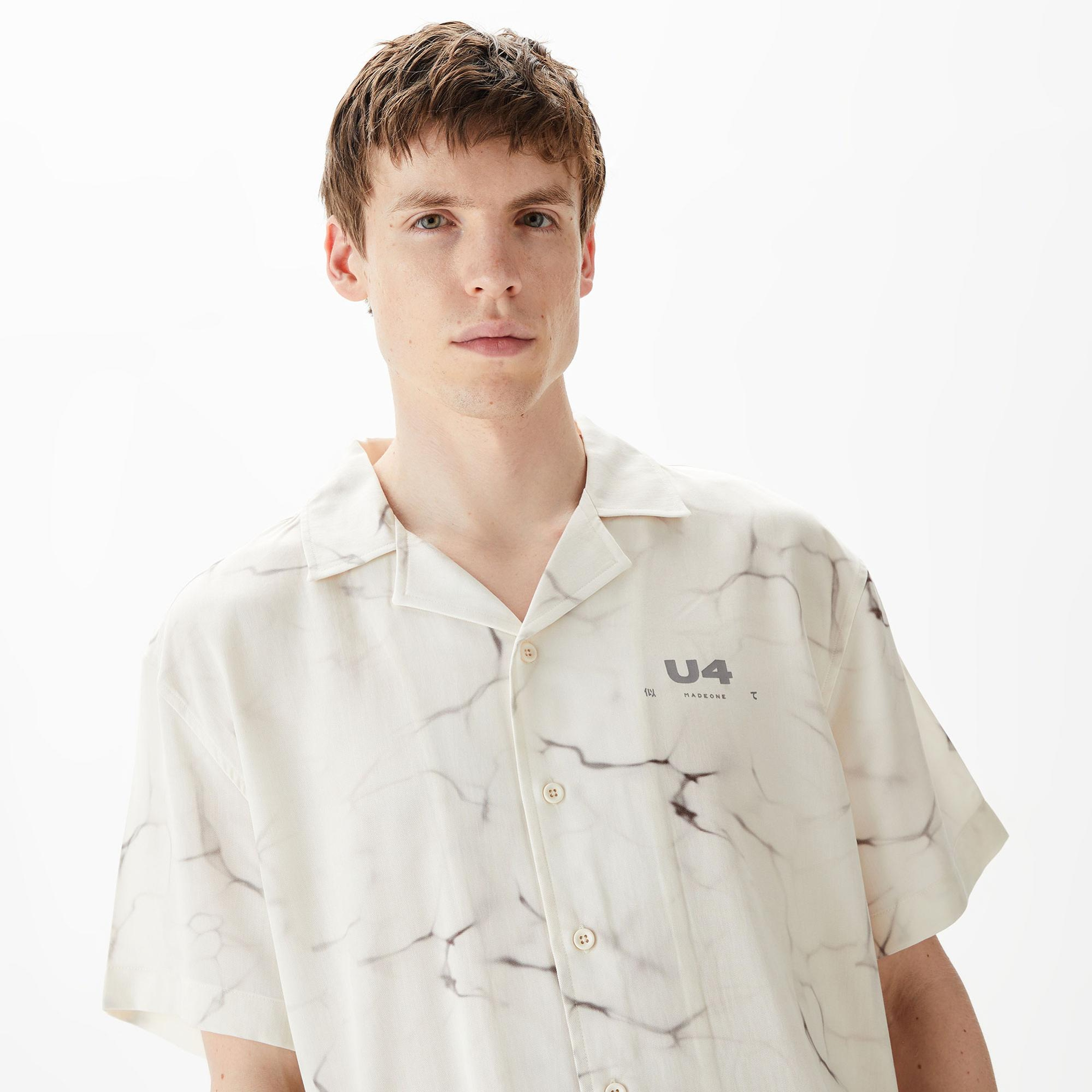 UNITED4 Erkek Krem Gömlek