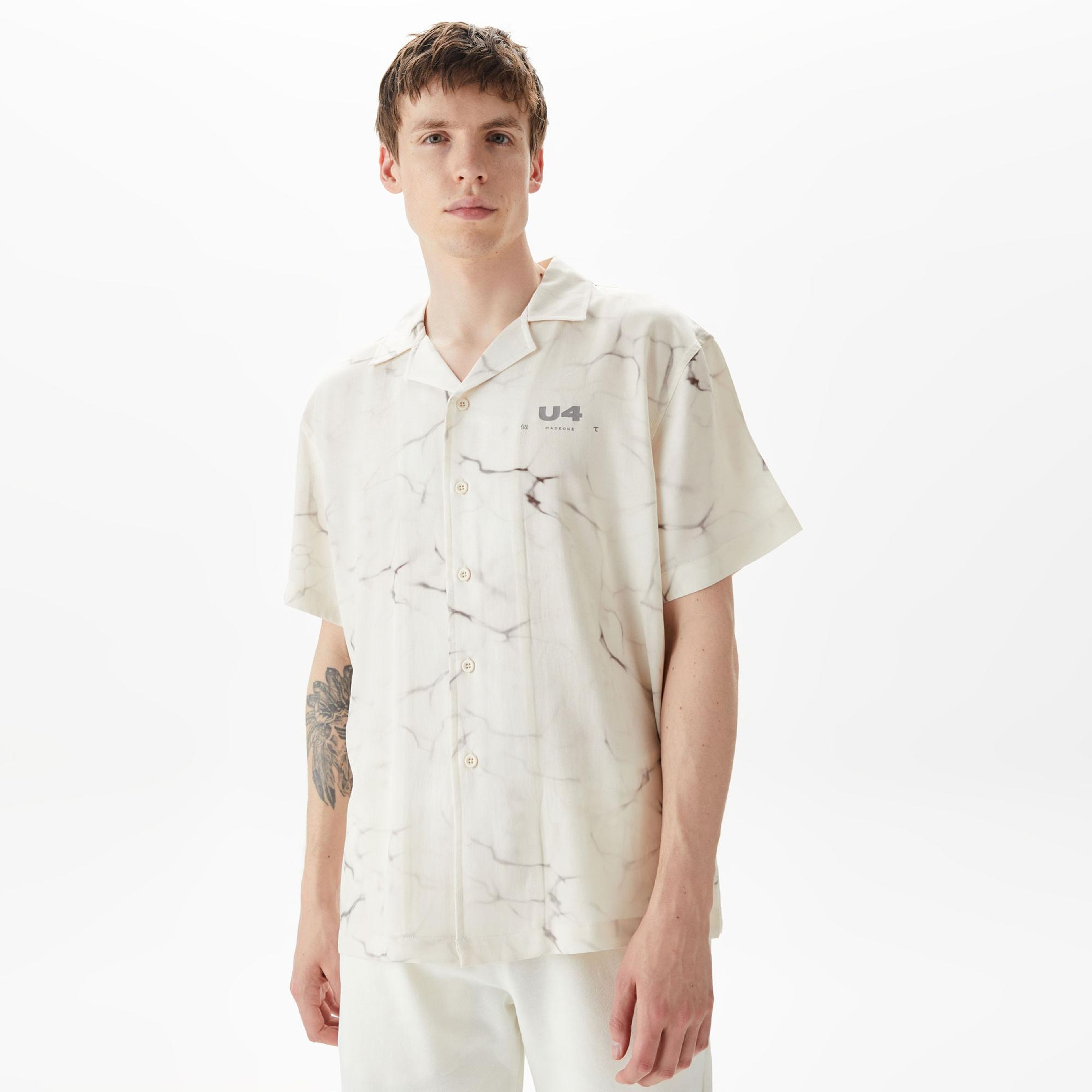 UNITED4 Erkek Krem Gömlek