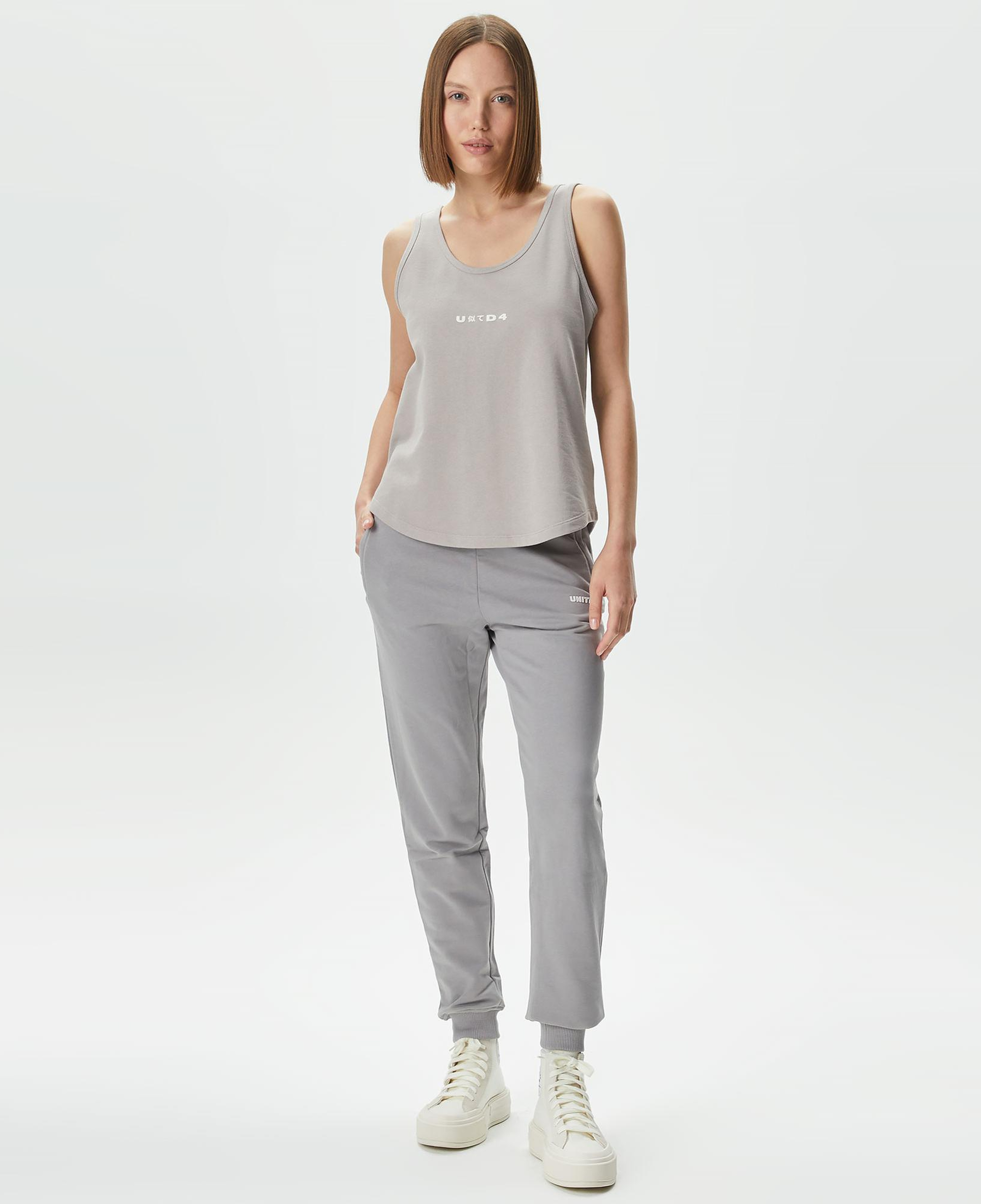 UNITED4 Kadın Gri Atlet