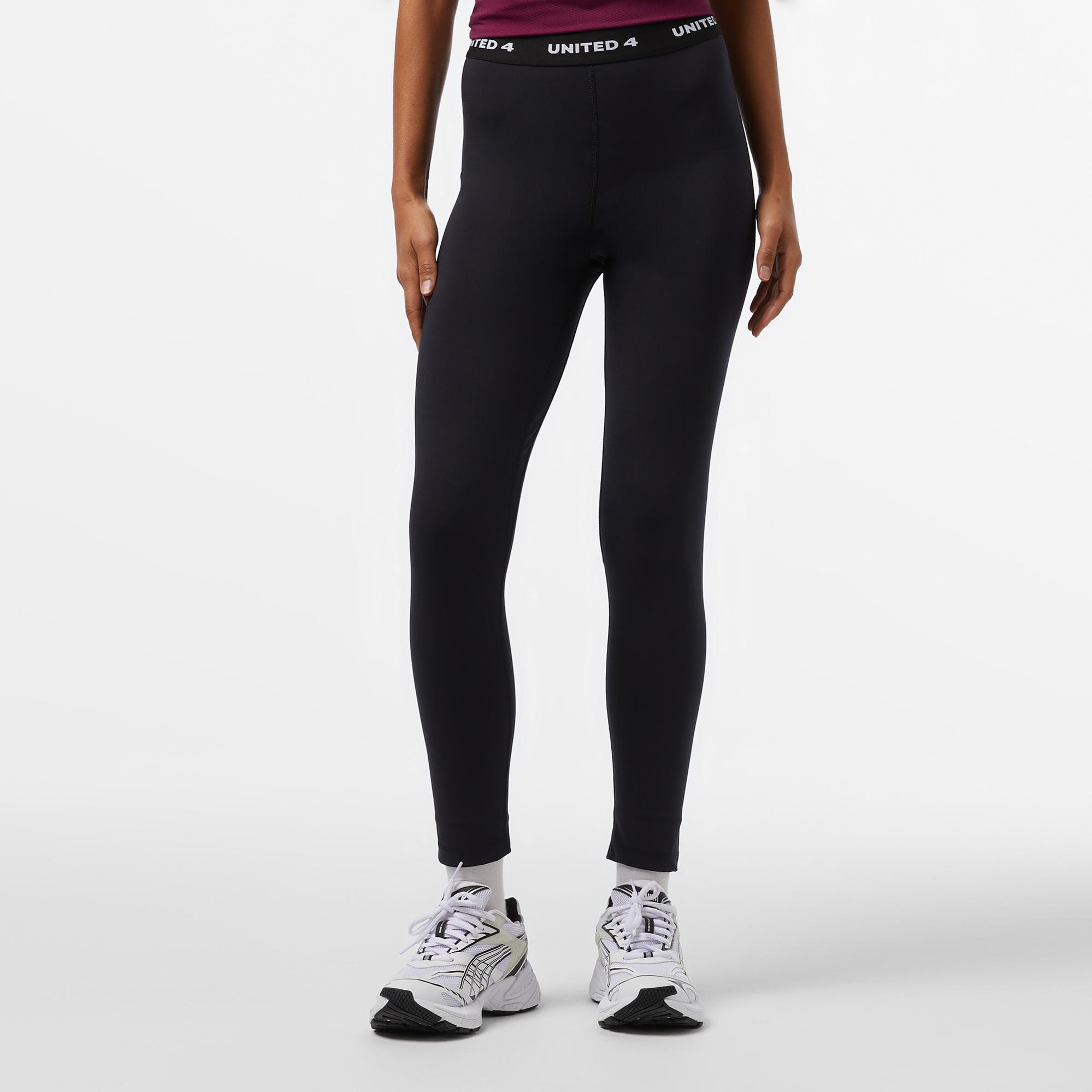 UNITED4 Kadın Siyah Antrenman Taytı