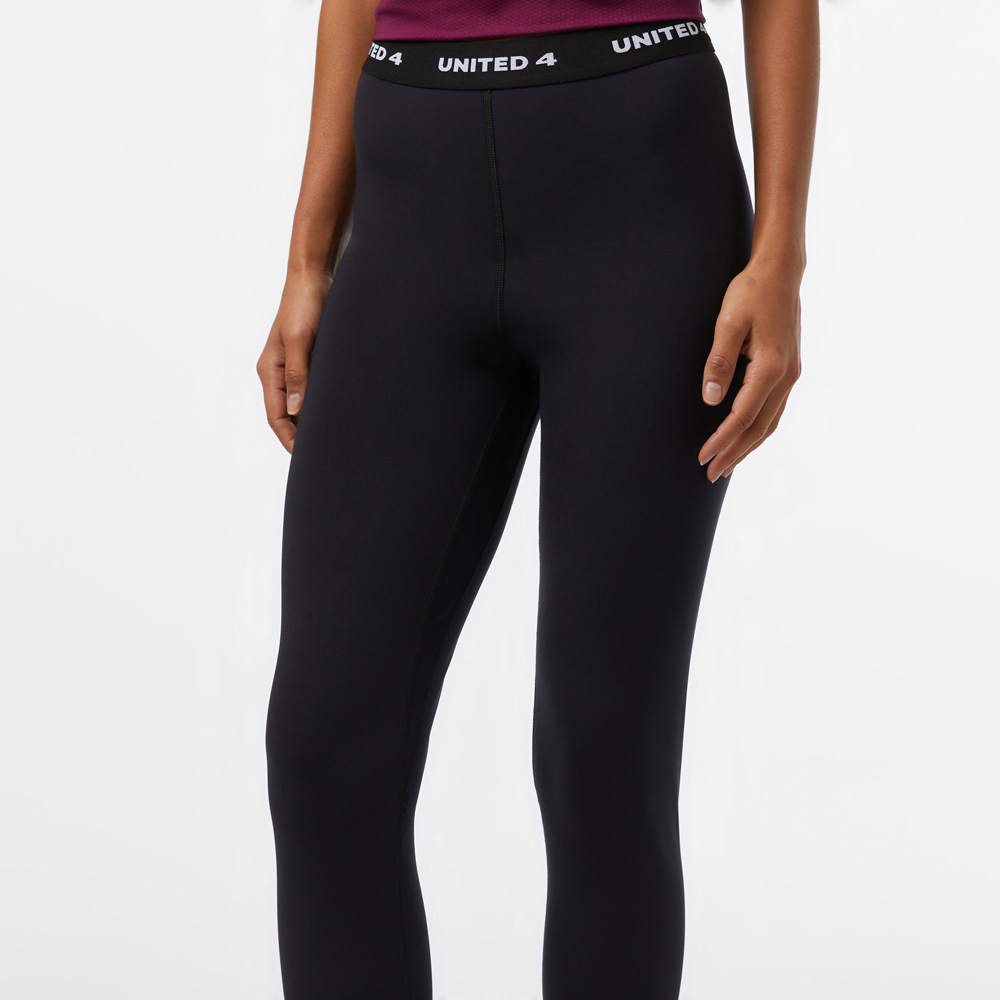 UNITED4 Kadın Siyah Antrenman Taytı