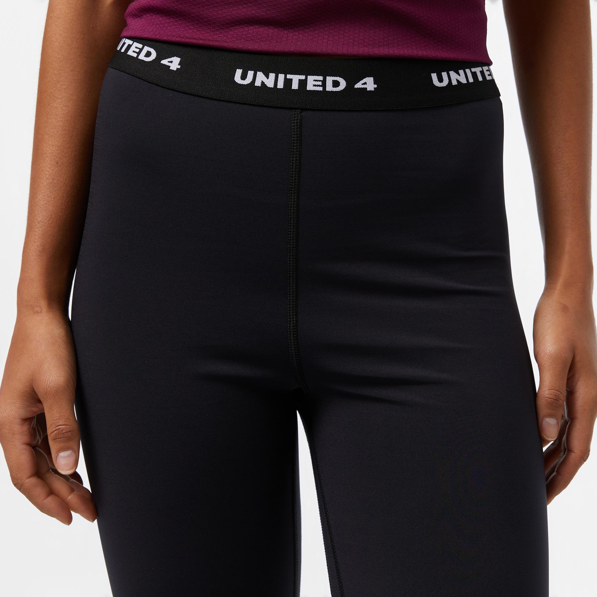 UNITED4 Kadın Siyah Antrenman Taytı