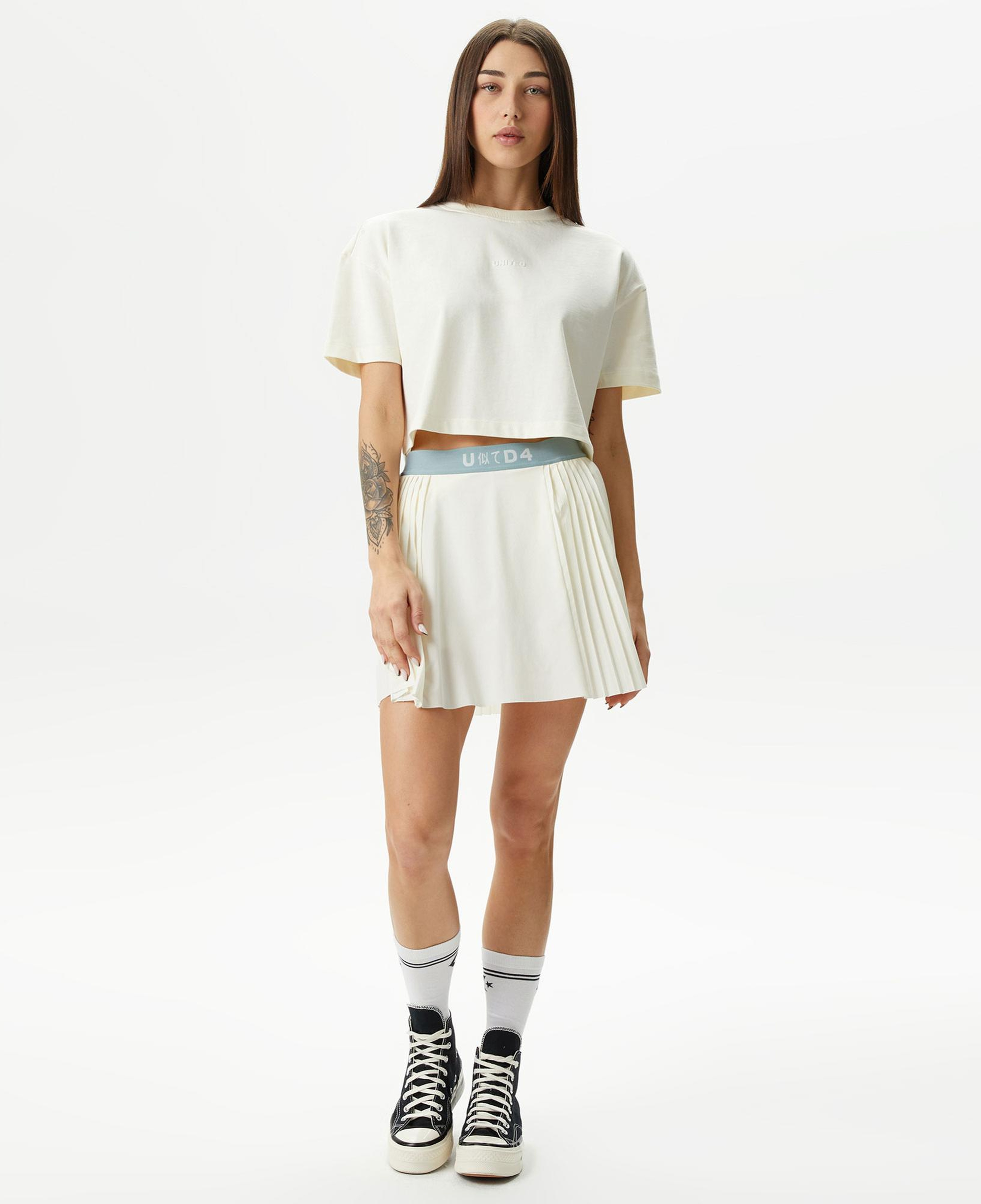 UNITED4 Classic Kadın Krem Etek